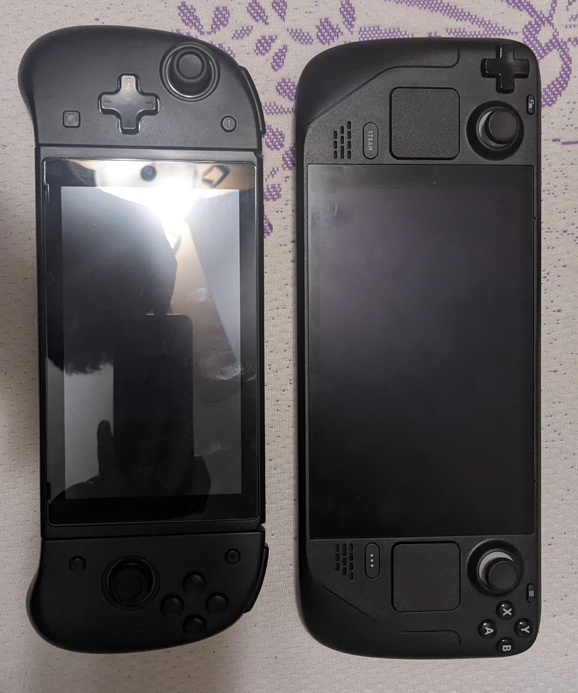 For people who say the Steam Deck is too large, this is my switch with