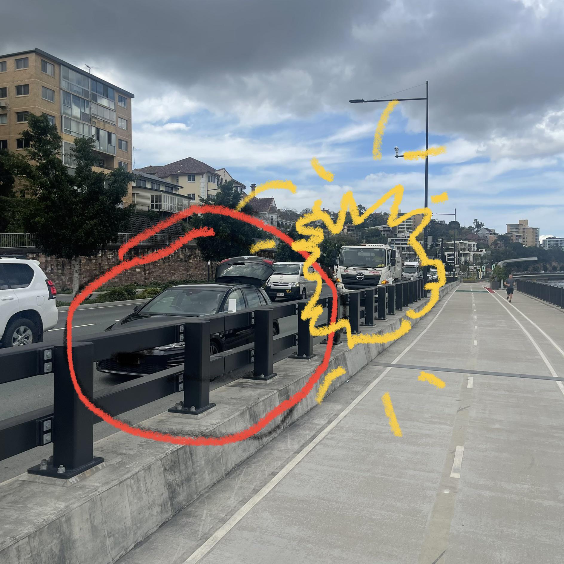 Ran out of petrol on Kingsford Smith and a truck driver probably saved