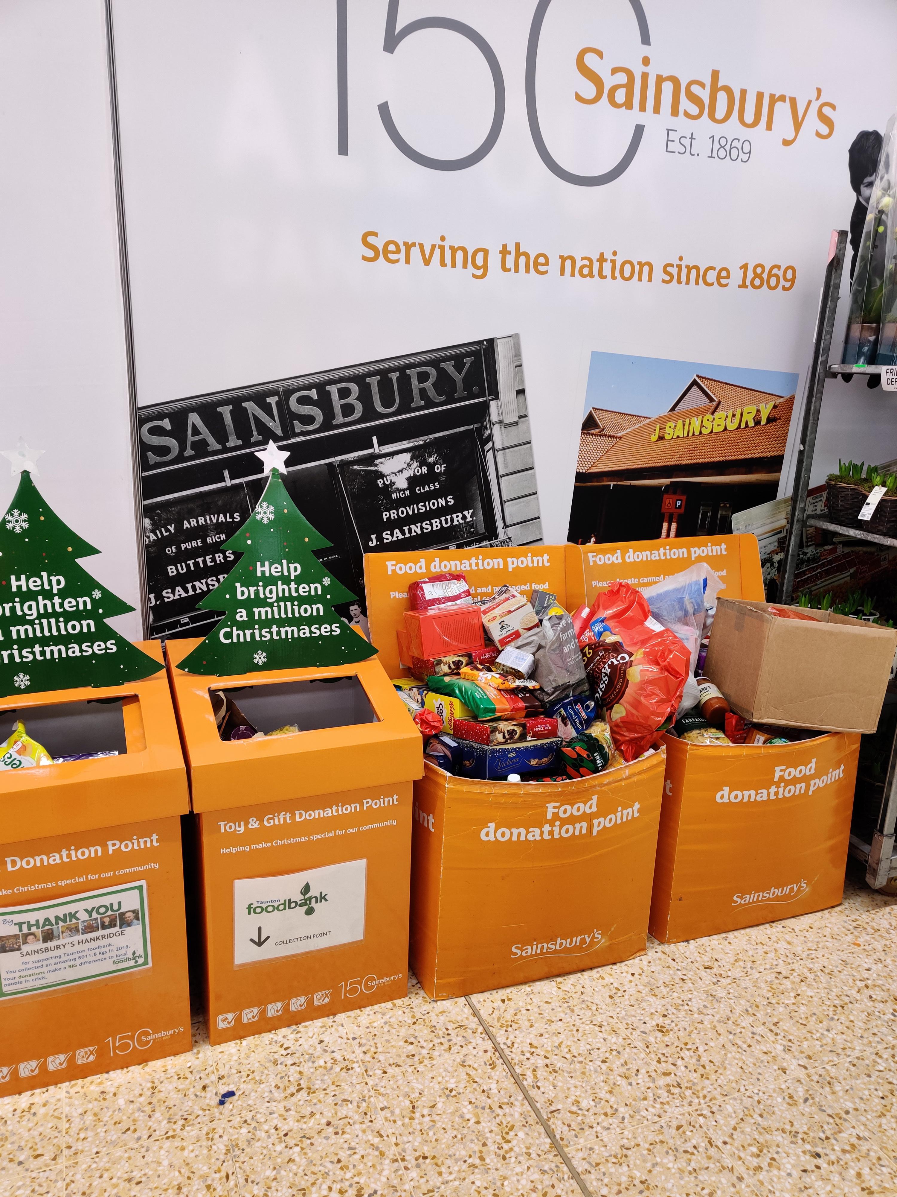 food banks are booming at the local Salisbury, happy to see people
