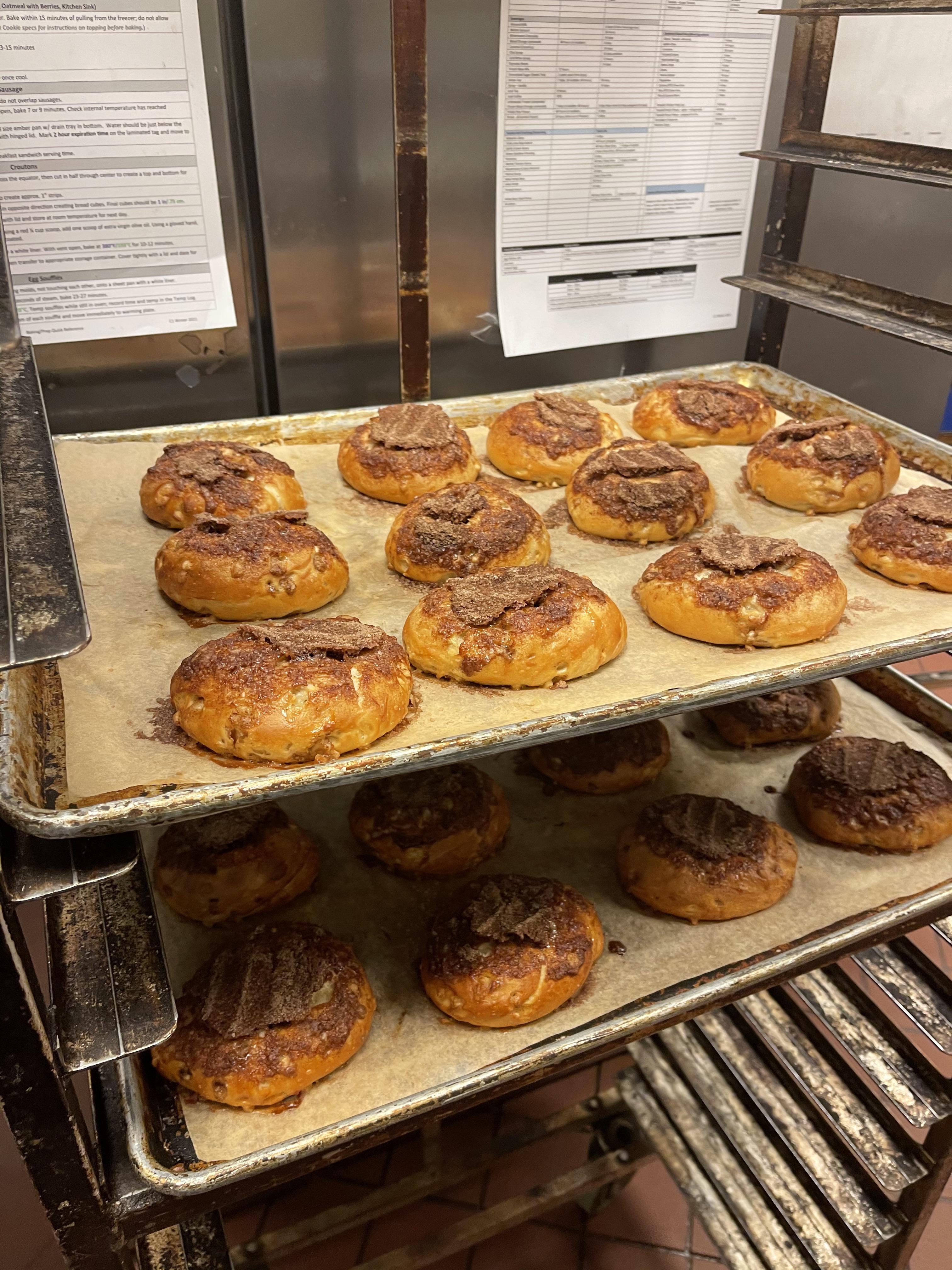 Day baked some cinnamon crunch bagels for the first time today. I think