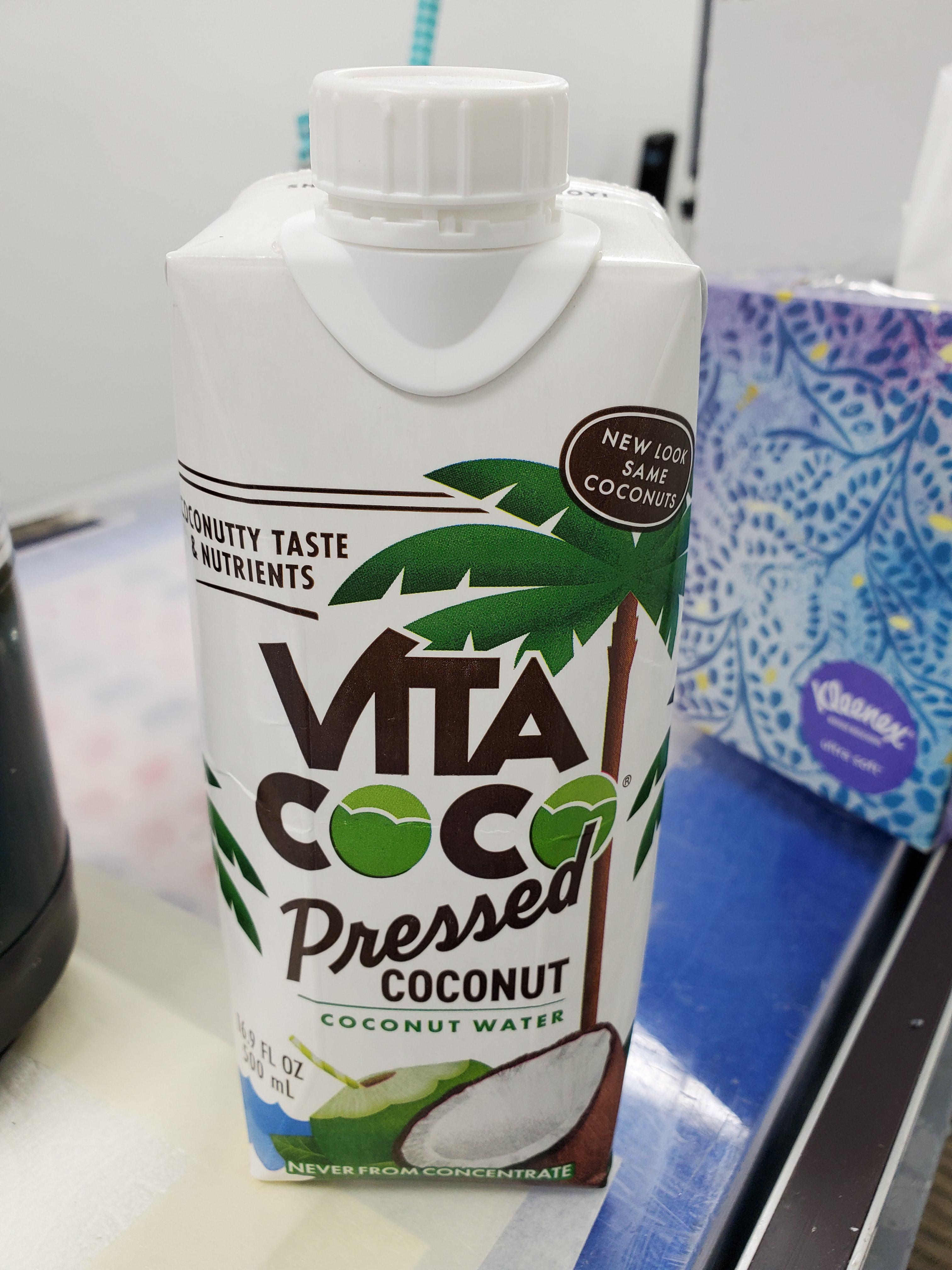 Vita Coco Pressed Coconut Water today! This was pretty good, really
