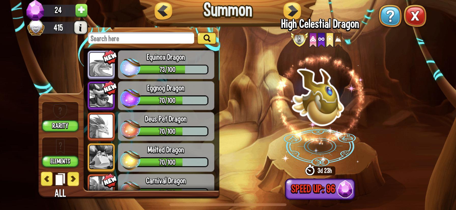 Deus Pet Dragon Dragon City