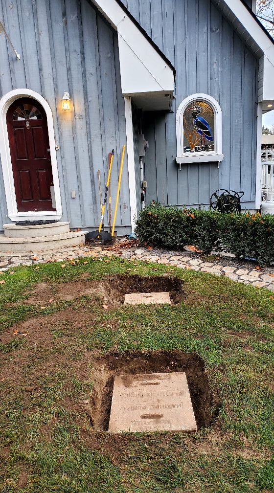 I found 2 concrete safes buried in my backyard. Can't wait to see what
