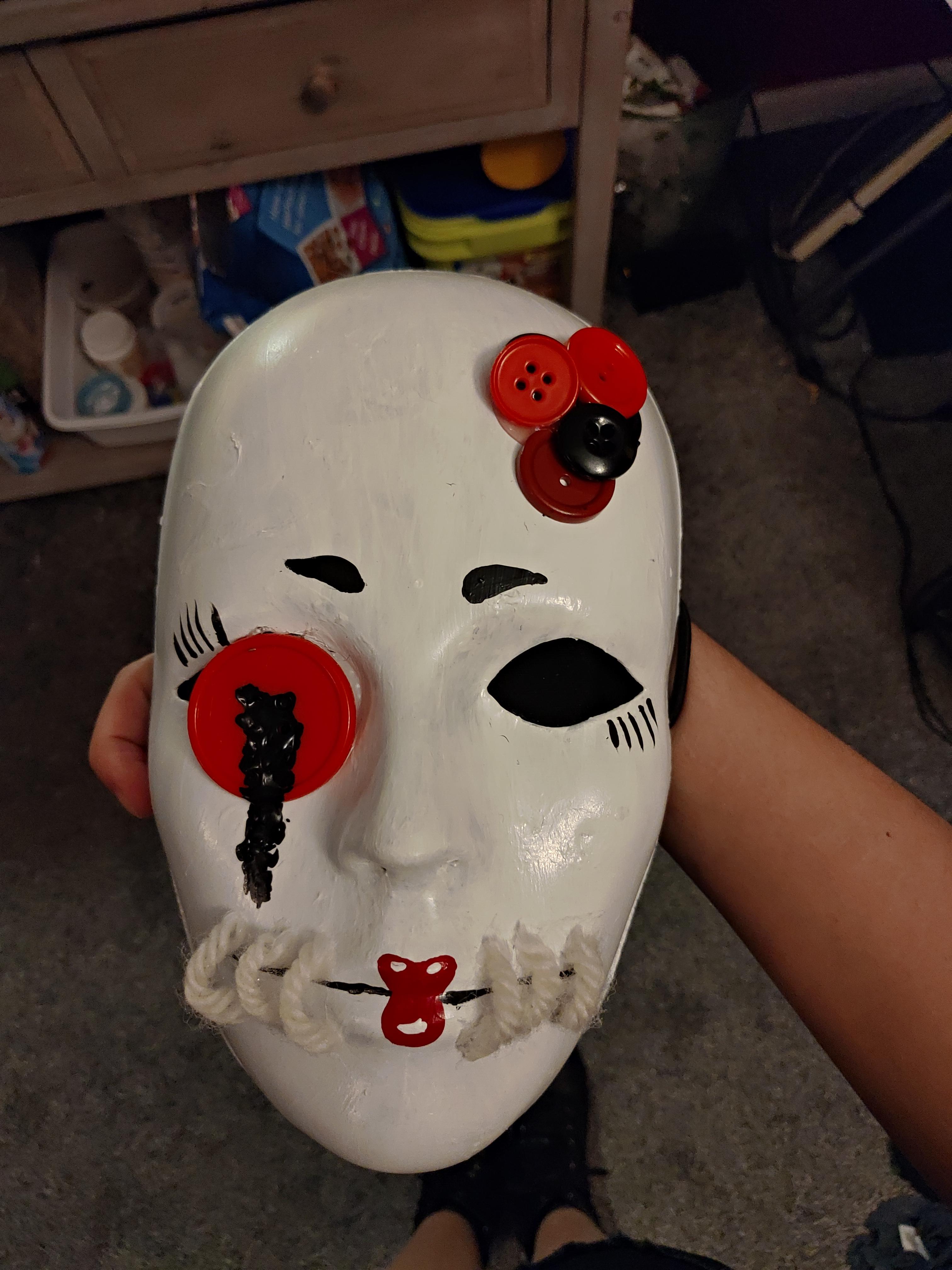 Made a doll mask! r/Masks
