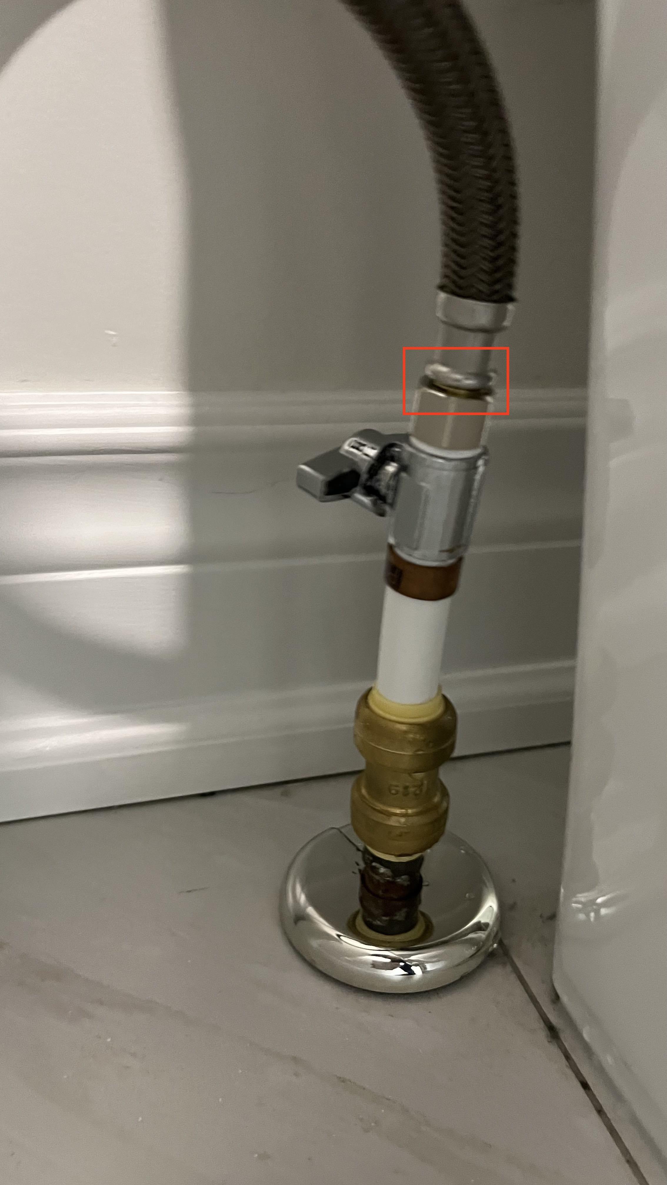 Leaking toilet water supply connector after changed a fill valve r