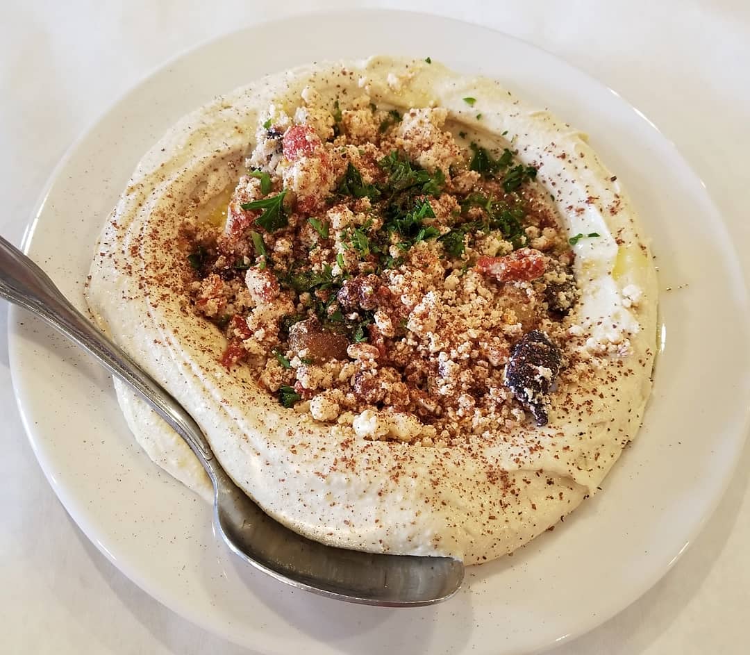 This perfect hummus from Hummus and More in Metairie, La r/FoodPorn