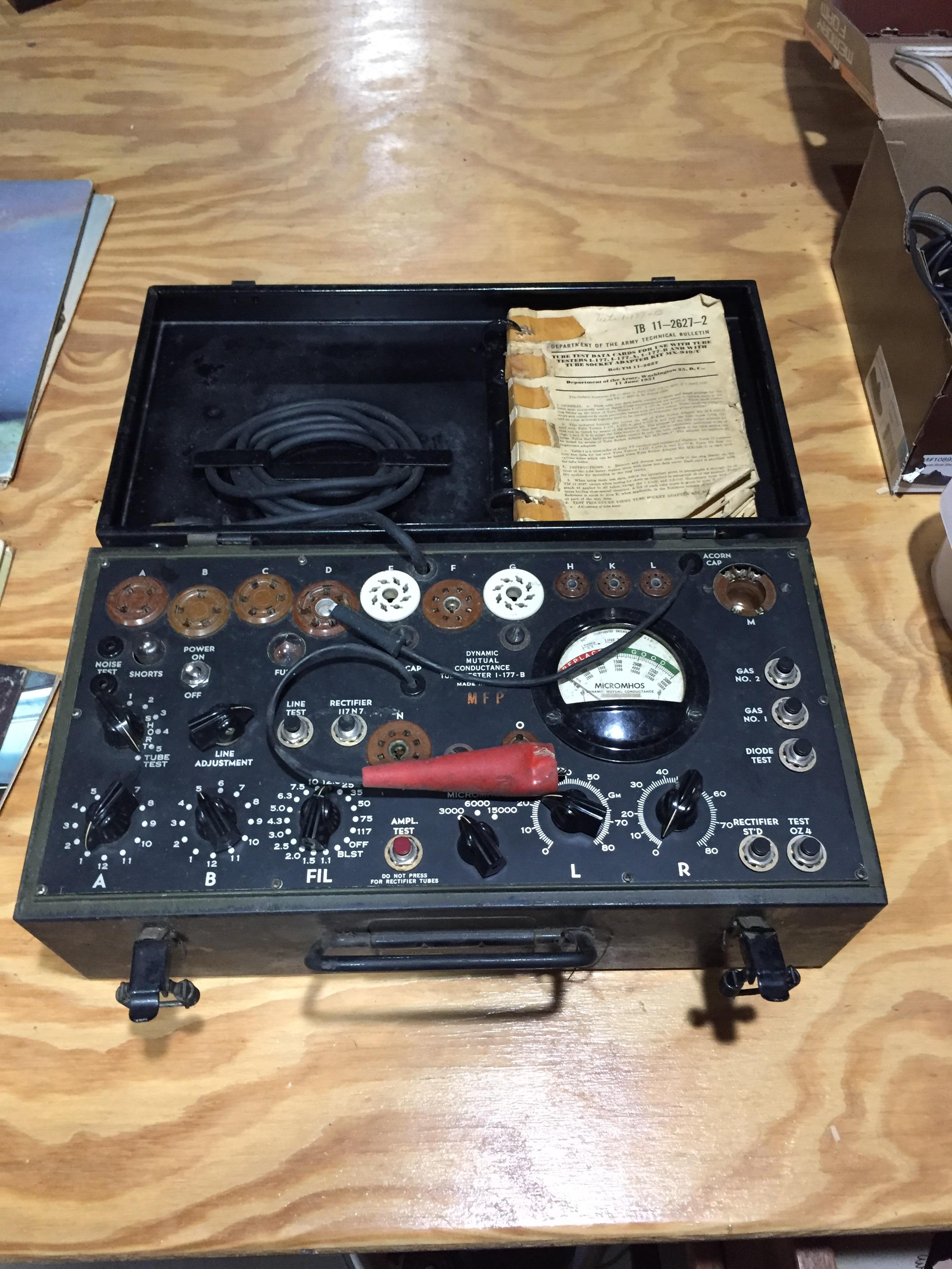Vintage tube tester?? r/audiophile