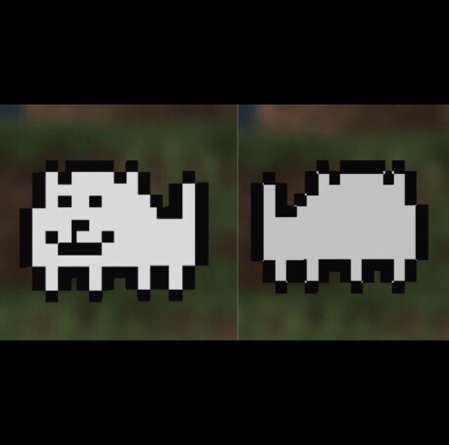 undertale annoying dog Minecraft Skins