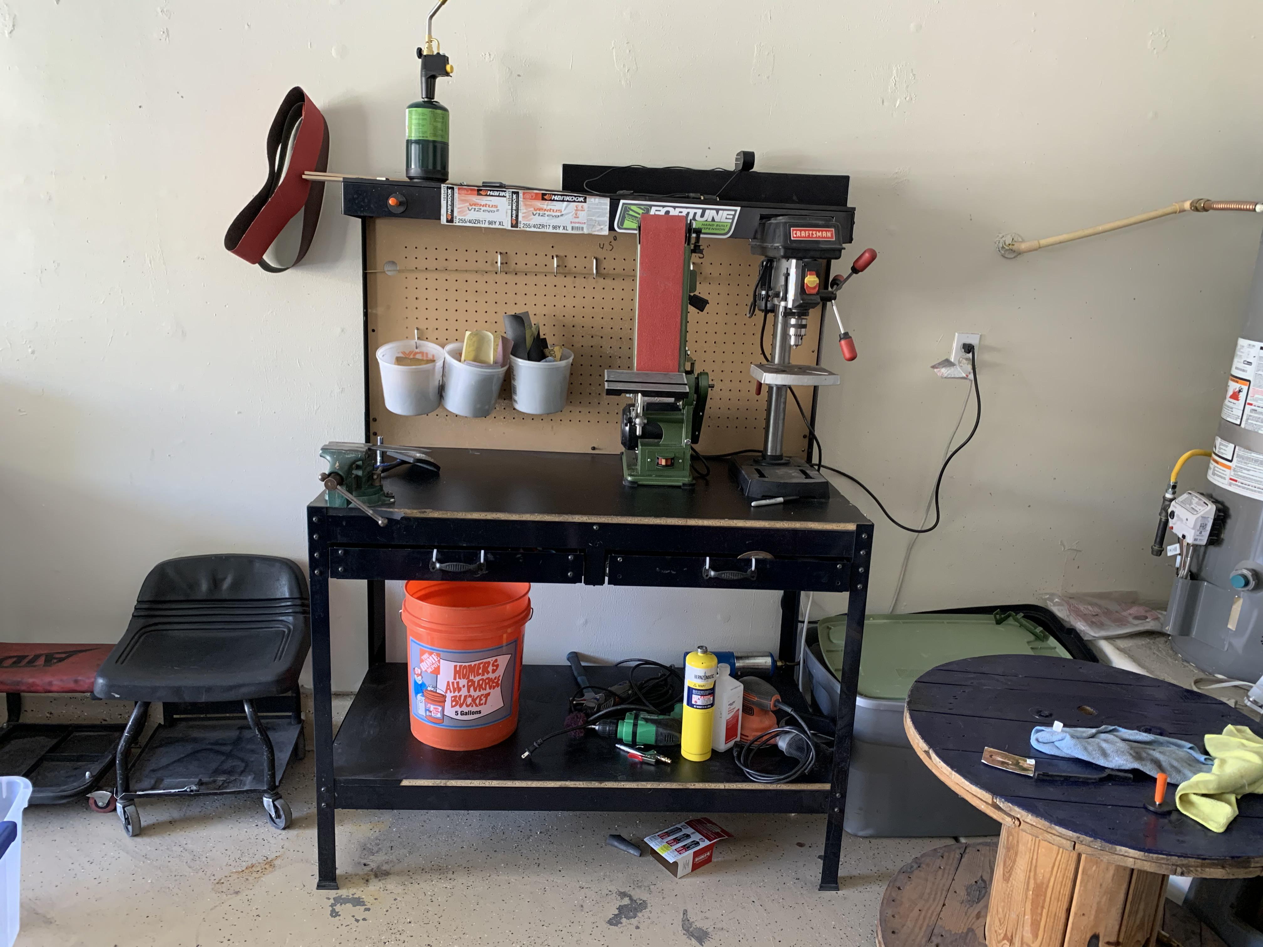 Been learning how to make knives lately, my work space is coming along