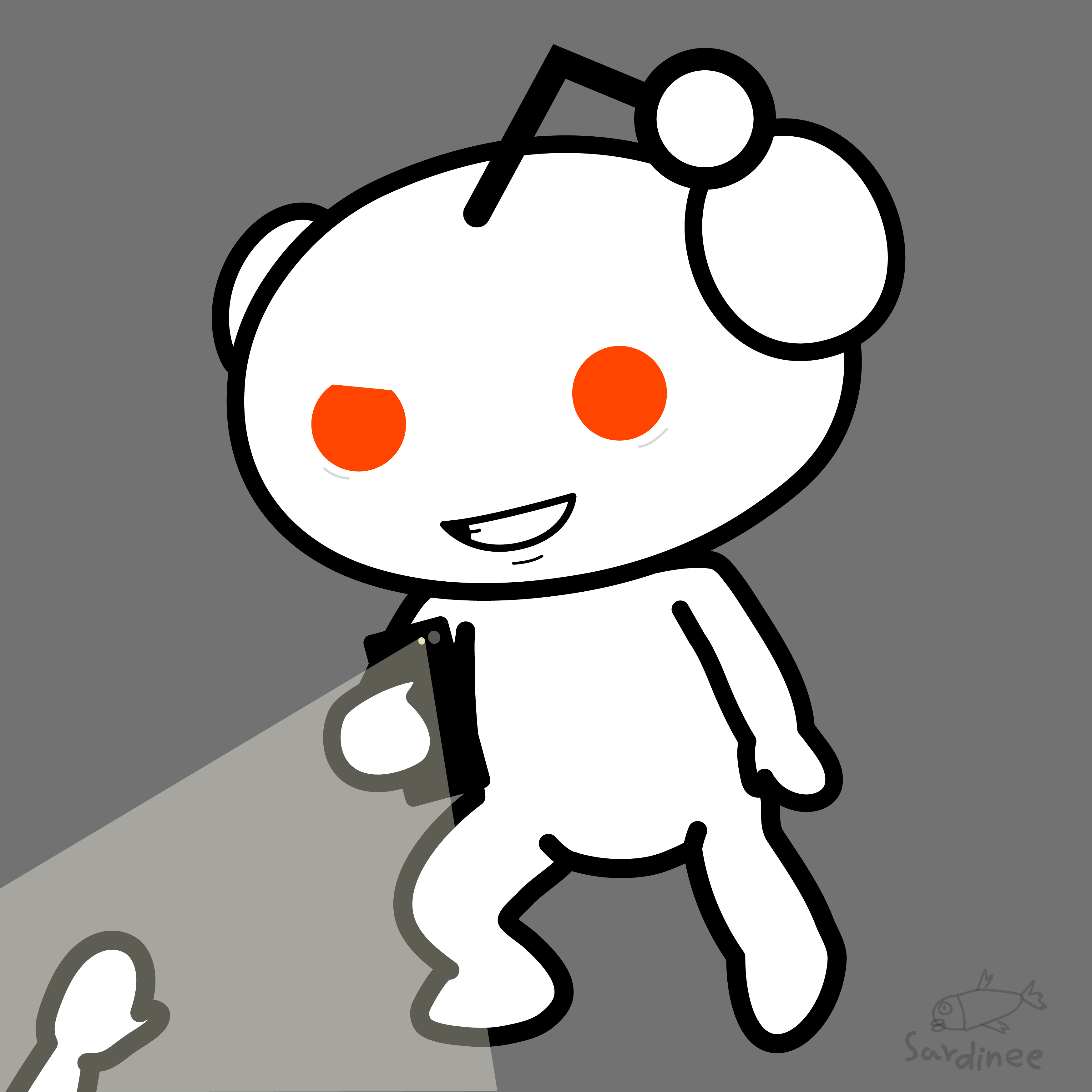 I made logo for this sub! maybe snoo doesn't have to be mean... what do