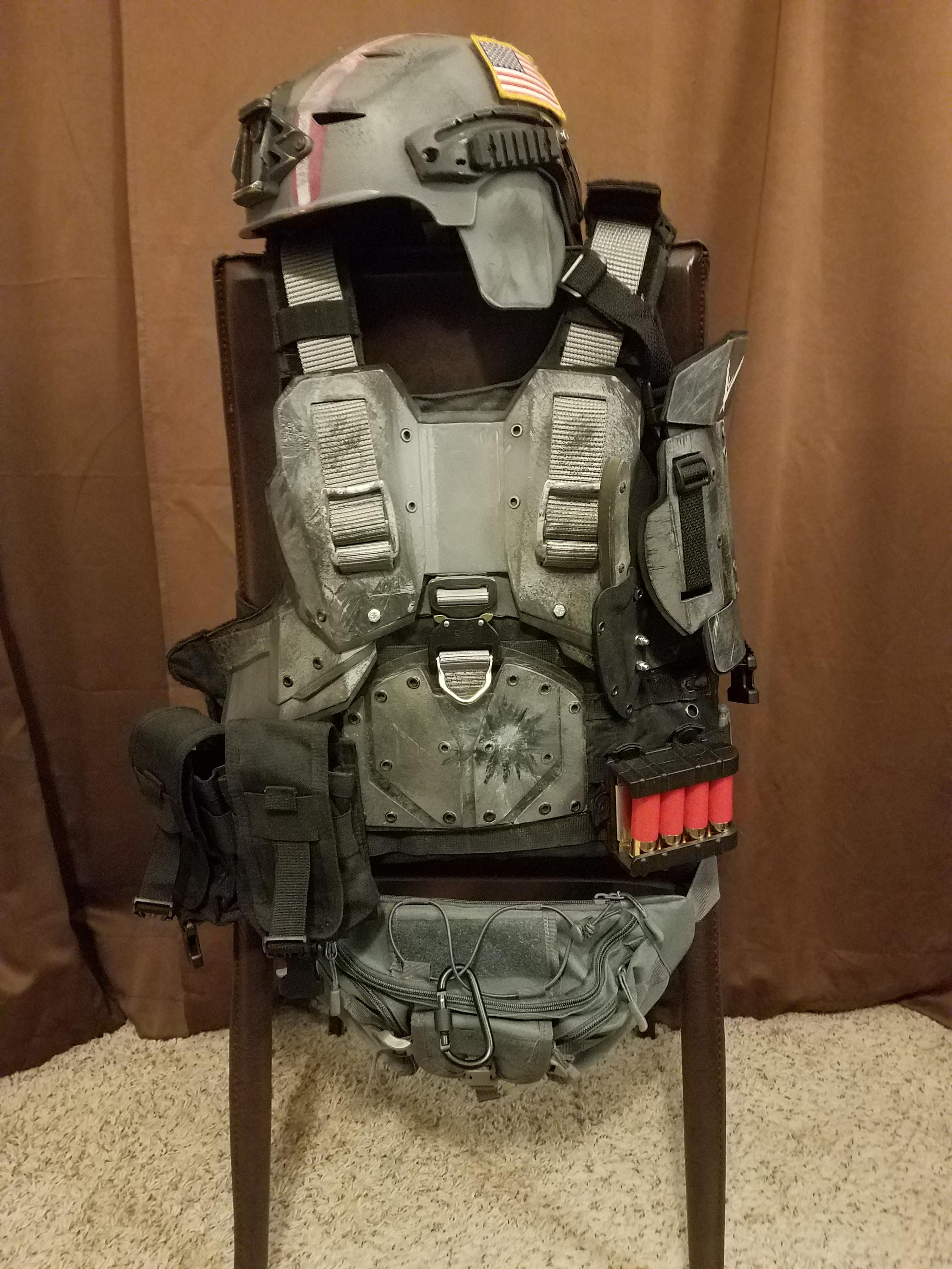 I made some modernish UNSC marine armor. r/halo