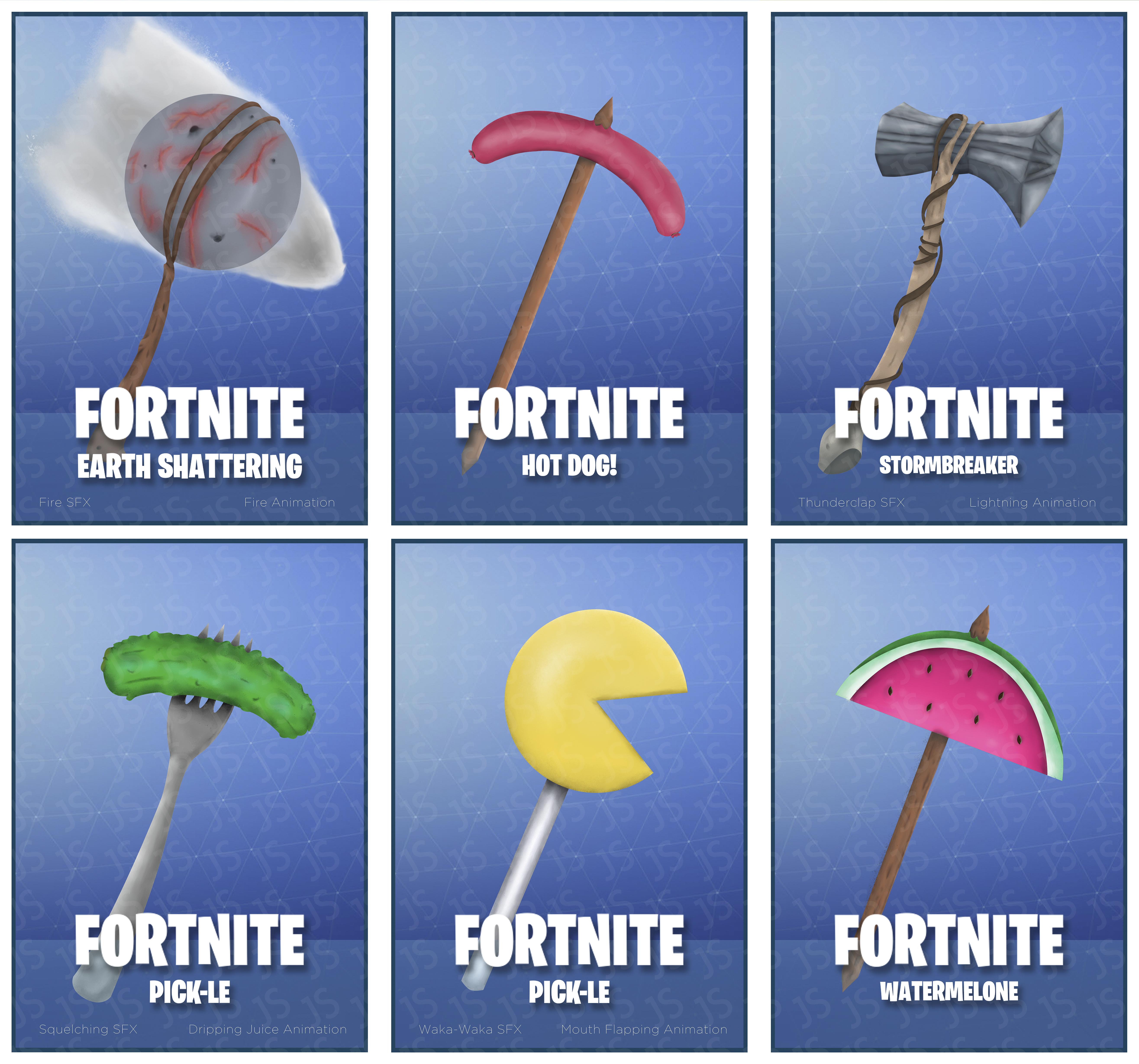 Here Are Some Of My Pickaxe Designs r/FortNiteBR