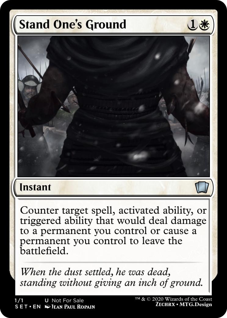 Stand One's Ground r/custommagic
