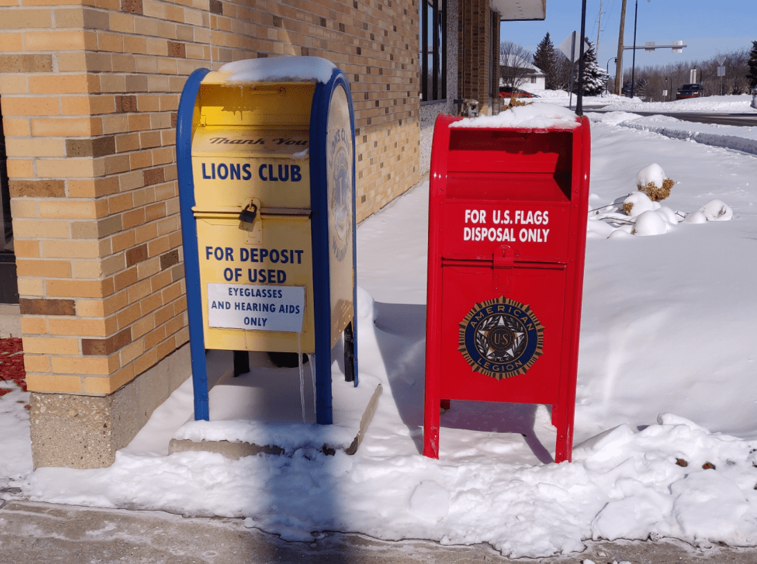 My parent's town has a dedicated "US Flag Disposal" box r