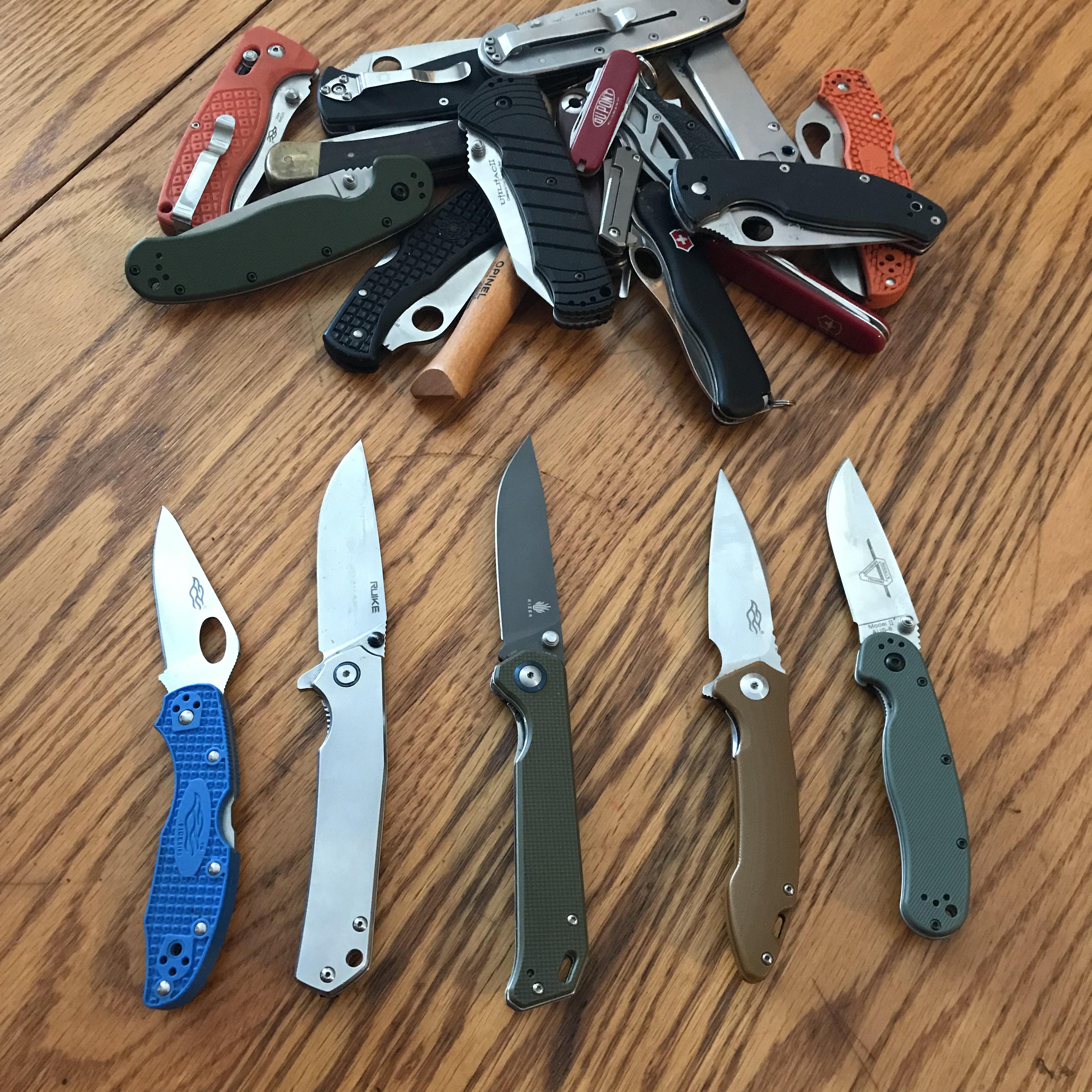 My most carried knives of 2019 r/BudgetBlades