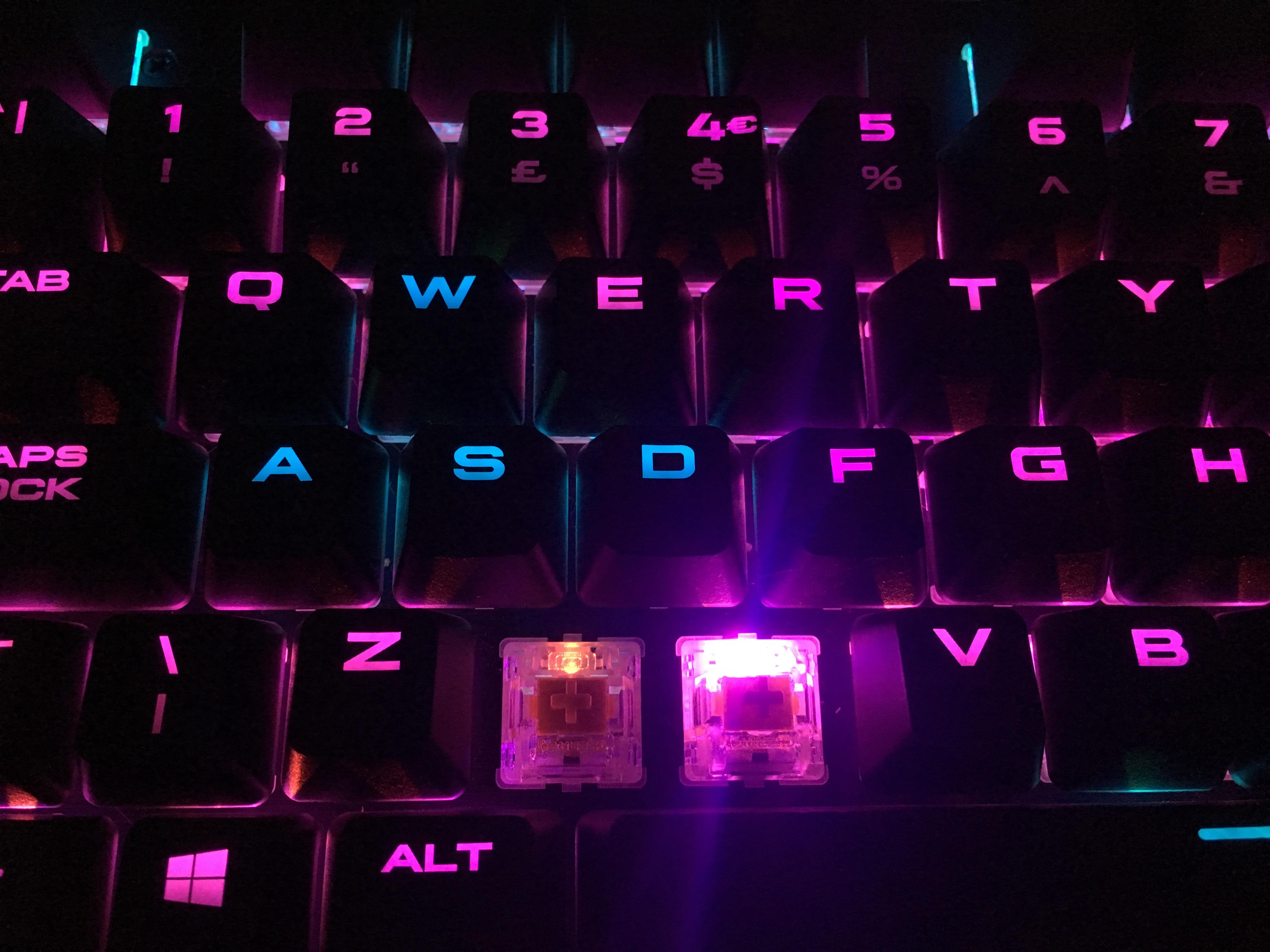 Anybody else's Corsair RGB keyboards do this then go back to normal