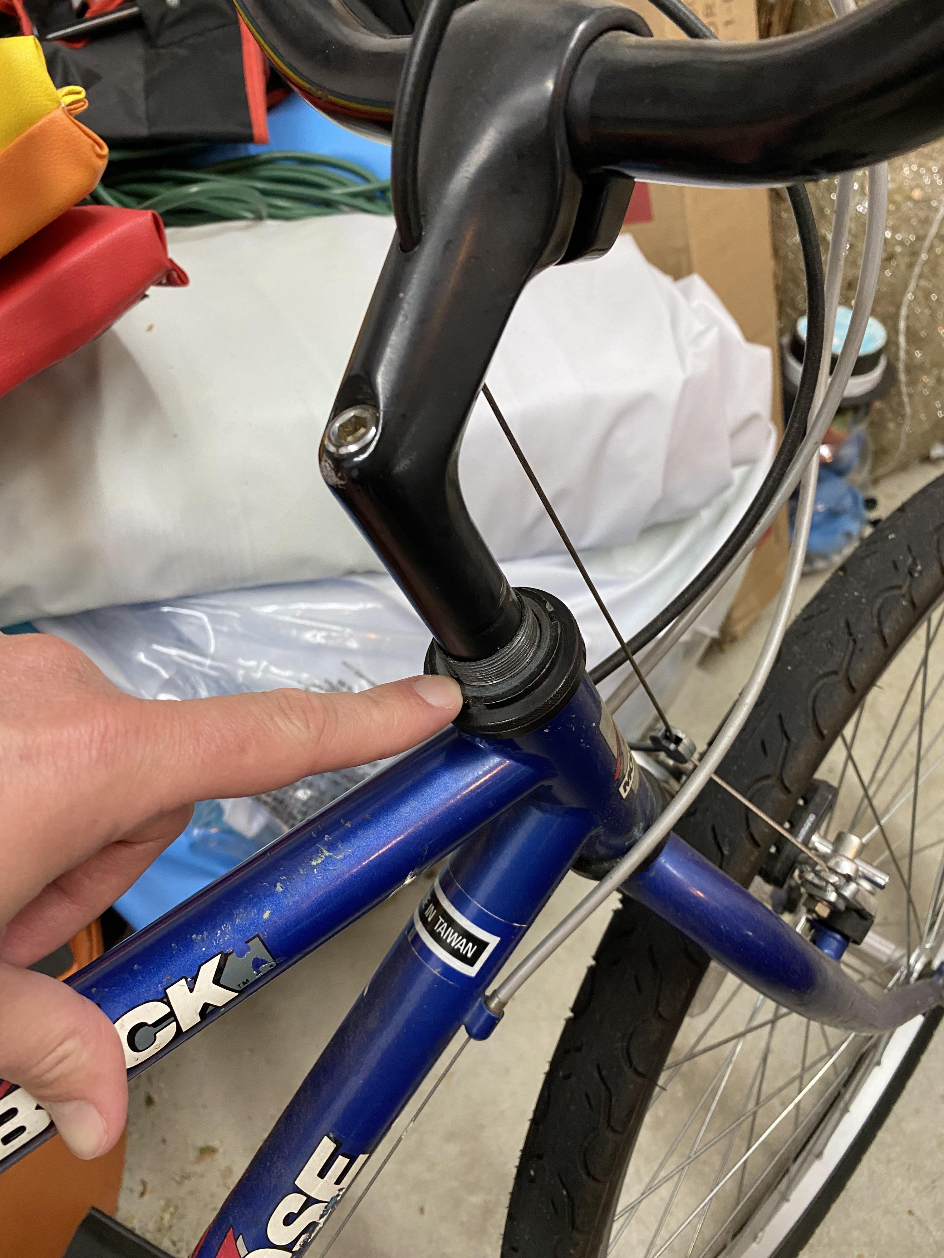 I need to fix my bike where the handlebars attach to the frame. Does