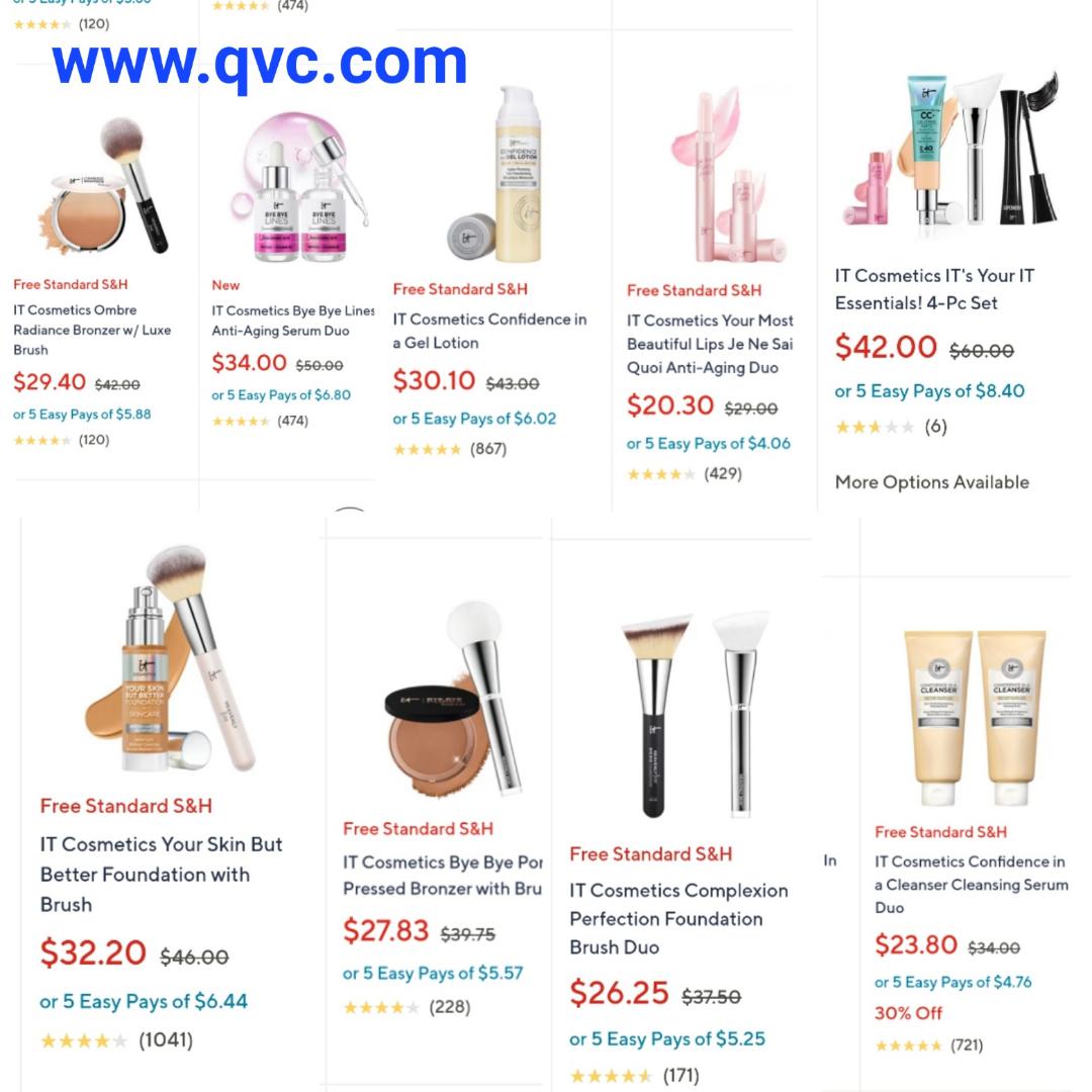 QVC IT Cosmetics up to 30 off plus free shipping r/MUAontheCheap