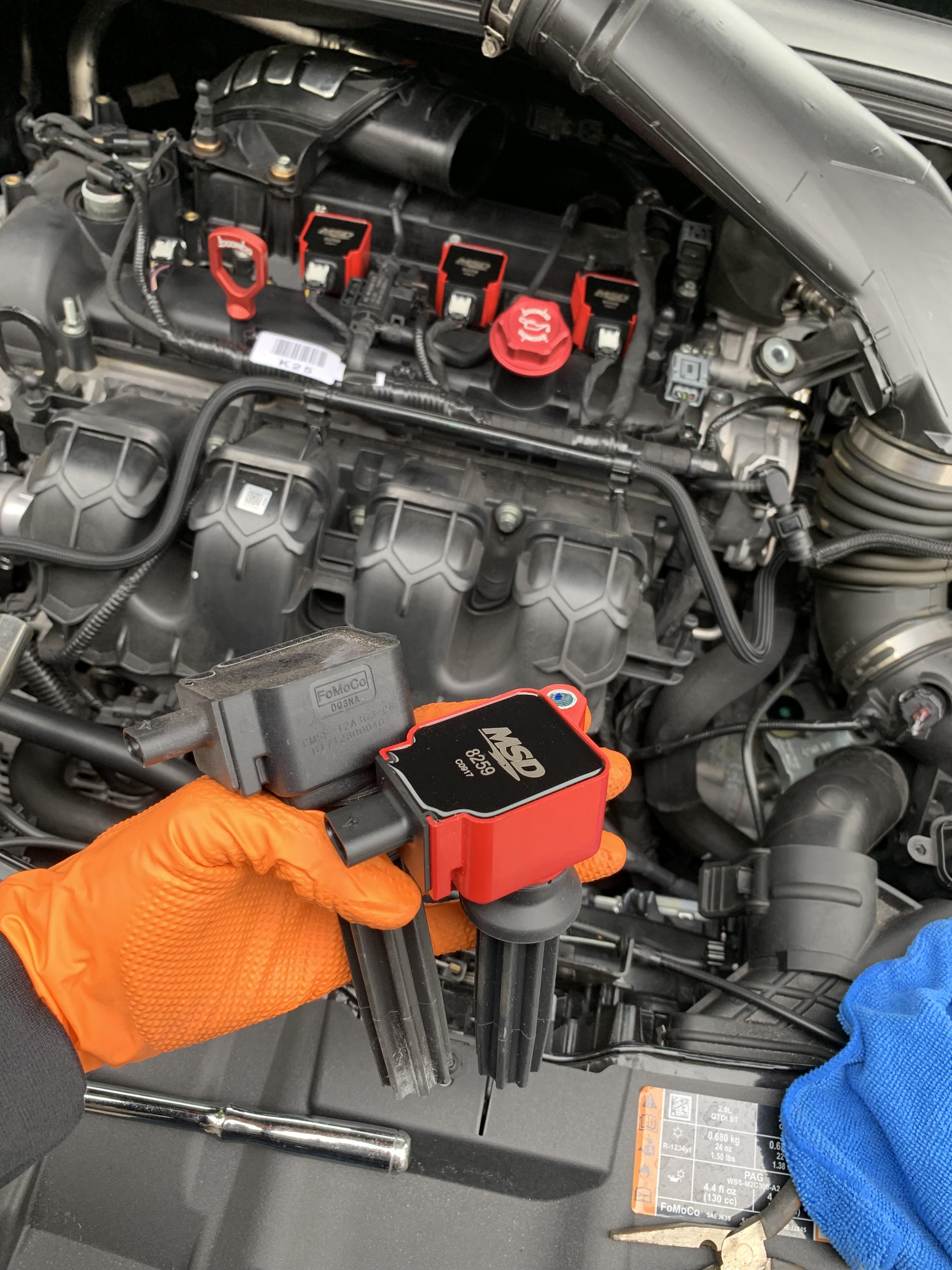 MSD coil packs and NGK iridium plugs installed on this fine Sunday : r