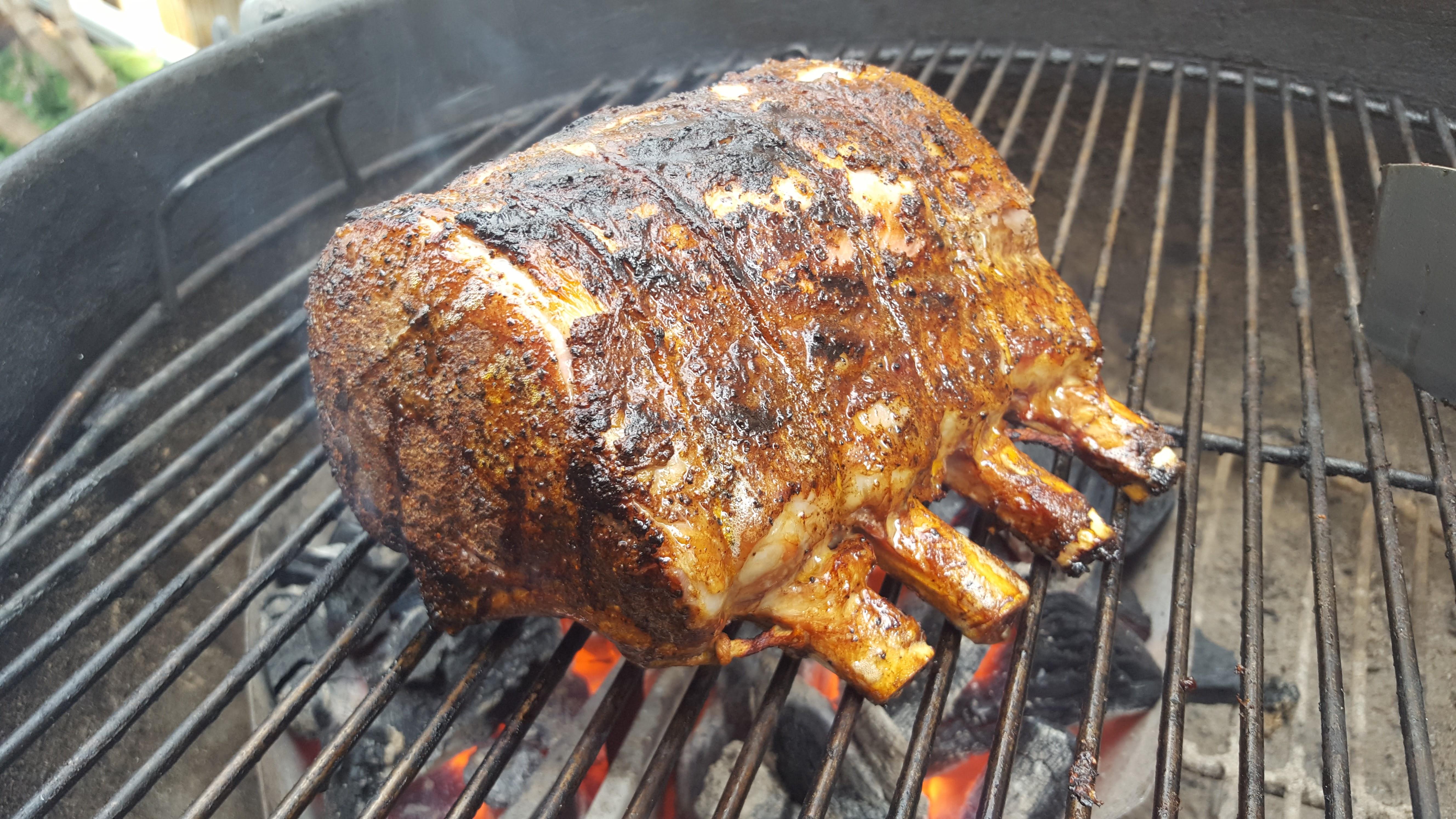 [Homemade] Lethbridge Pork Rib Roast. Cooked in the Sous Vide for eight hours and finished on