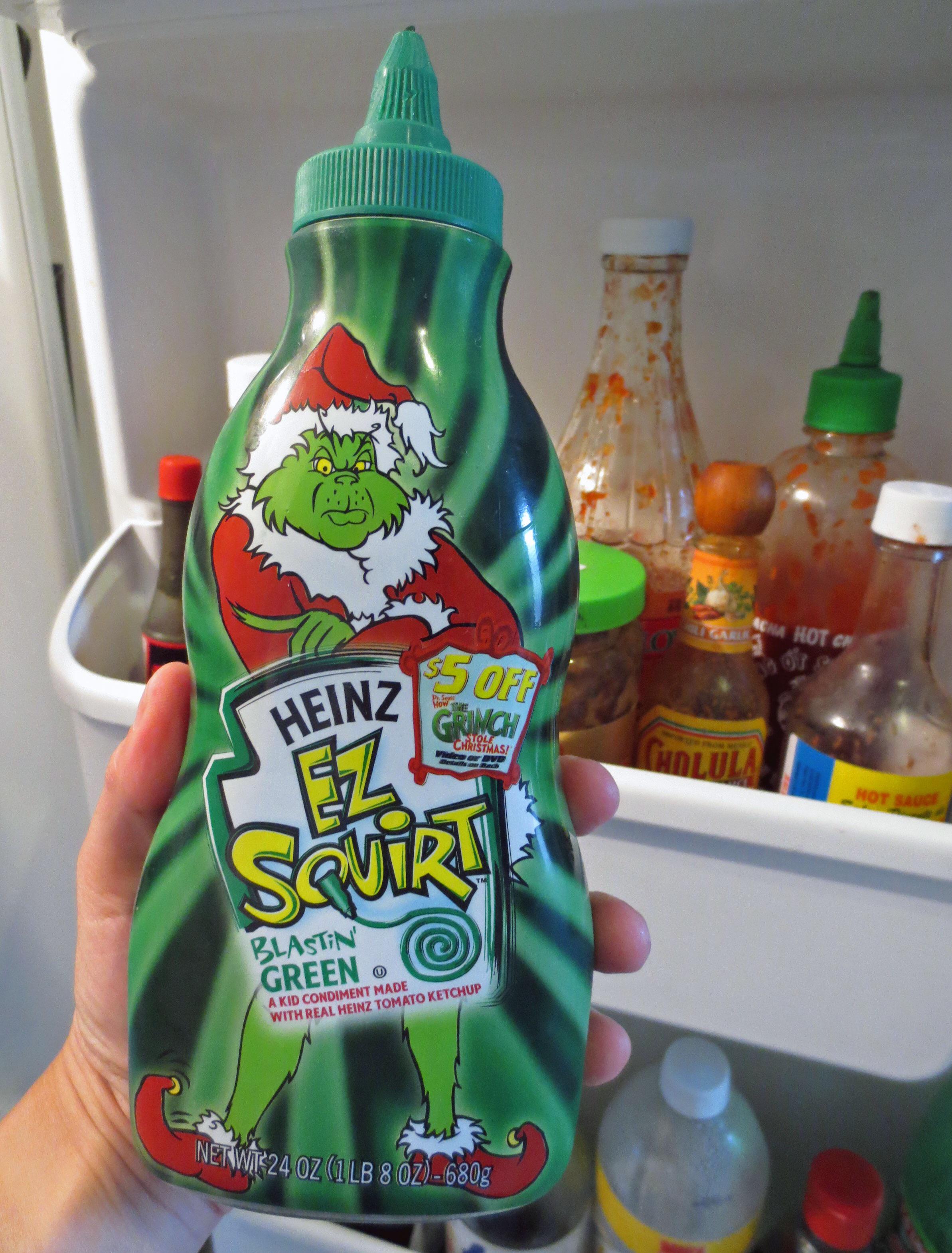 Heinz Ez Squirt Green Ketchup. (The Grinch Version) nostalgia
