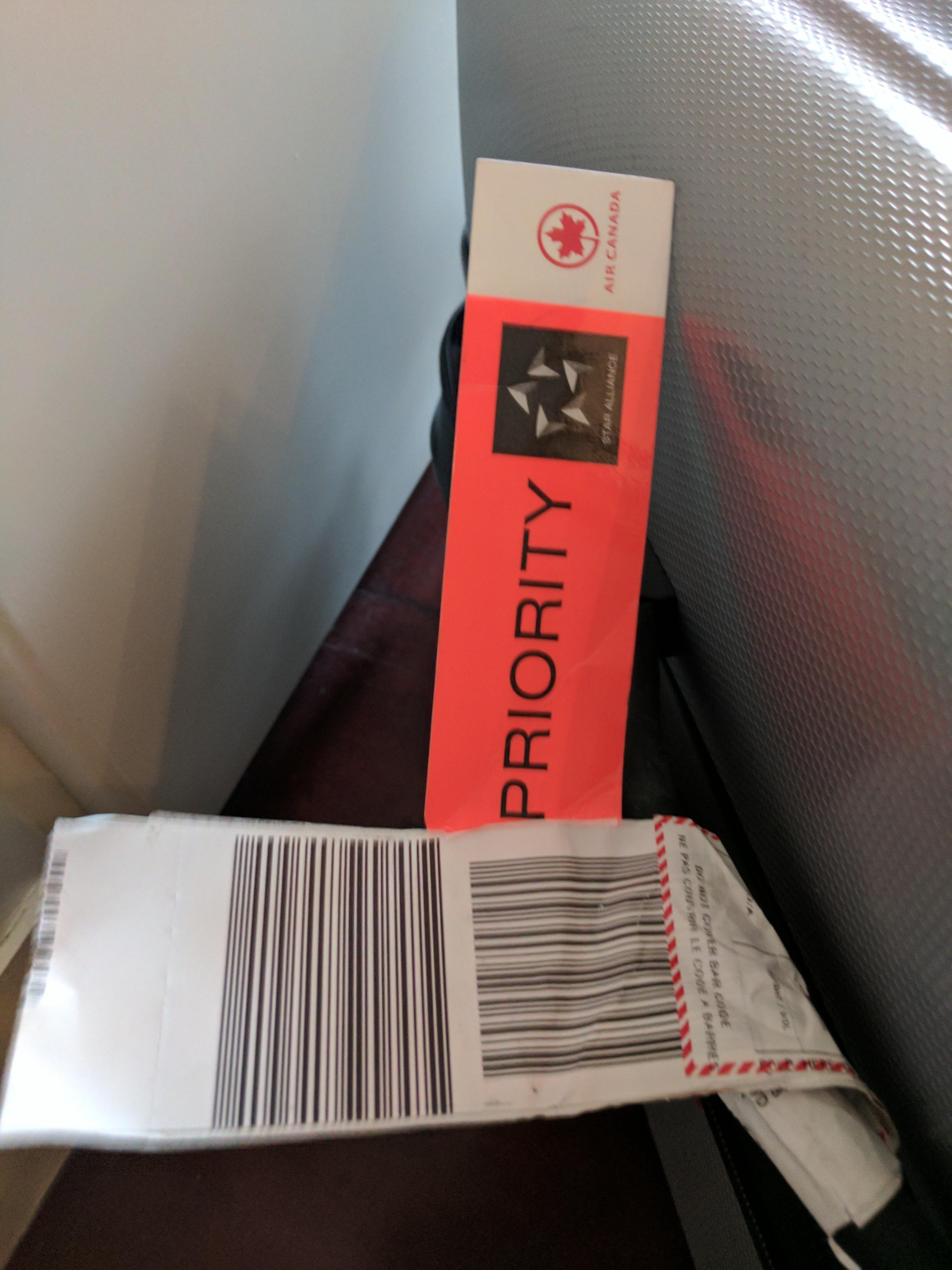 My "priority" Air Canada bag showed up thrwe days later missing a wheel