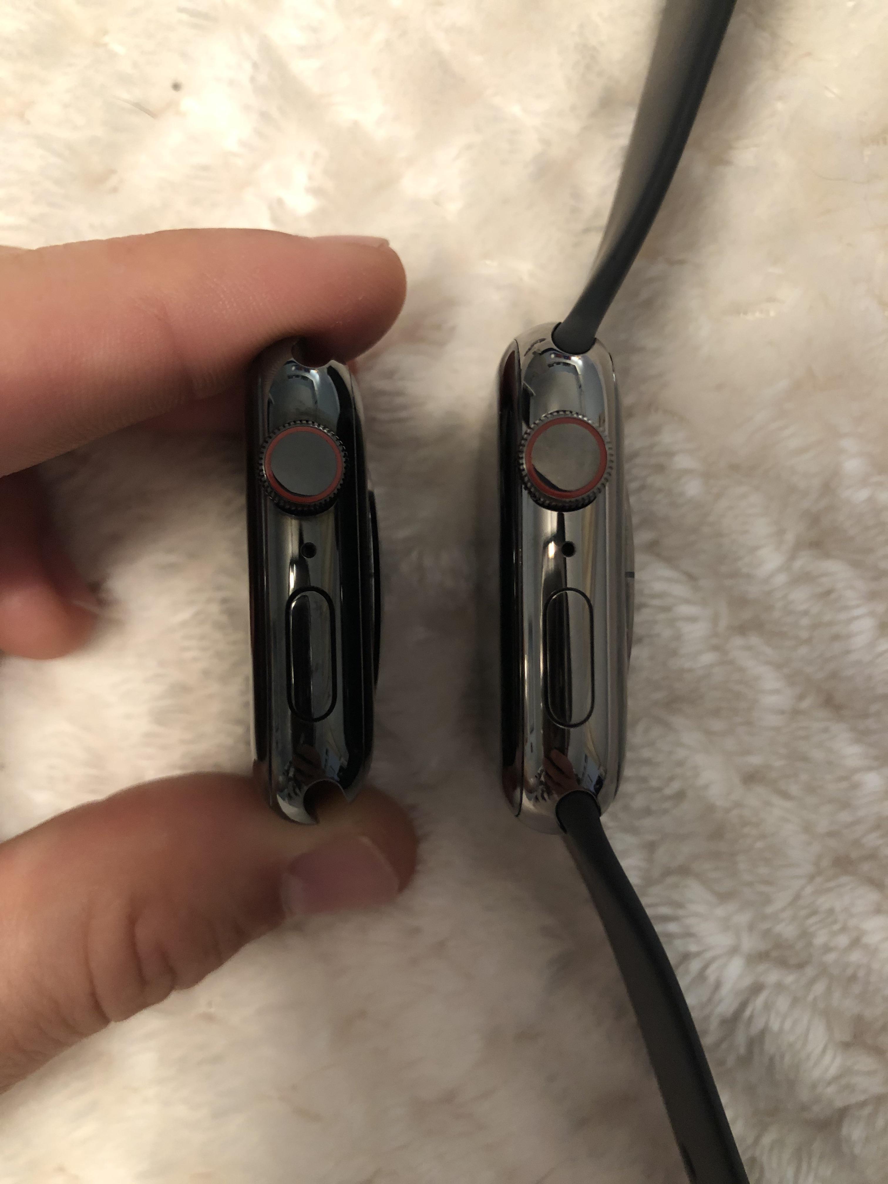 Space Black and Graphite side by side r/AppleWatch