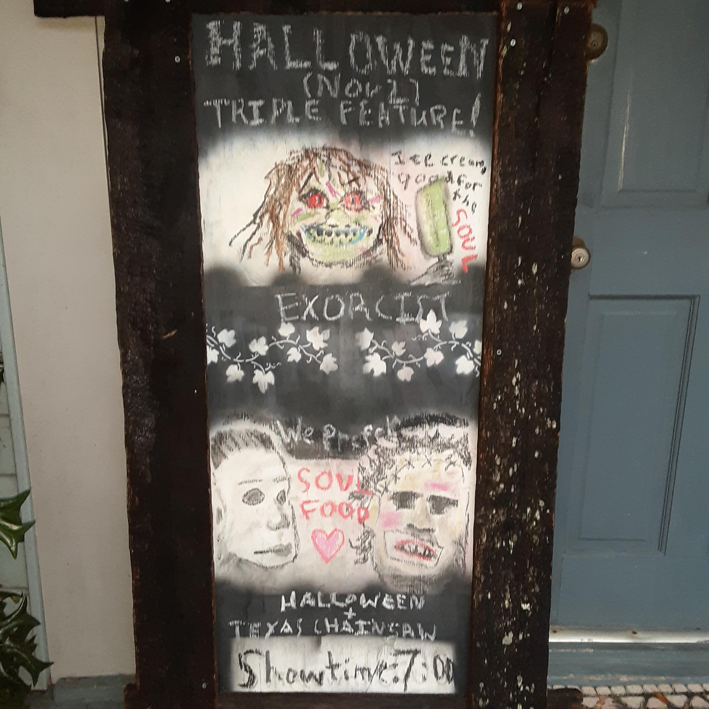 Exorcist+Halloween+Texas Chainsaw! Free Ivy Wall DriveIn