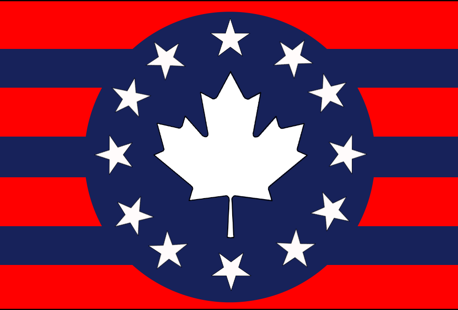Northern Union of America flag of Canada the United States