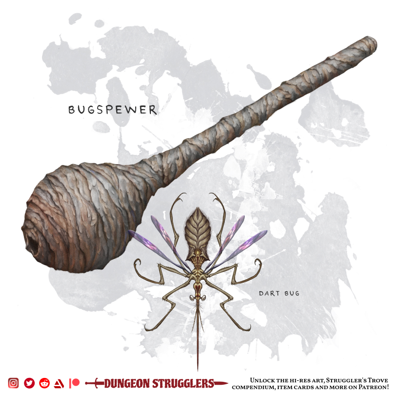 [OC][Art] Bugspewer Weapon (blowgun) r/DnD