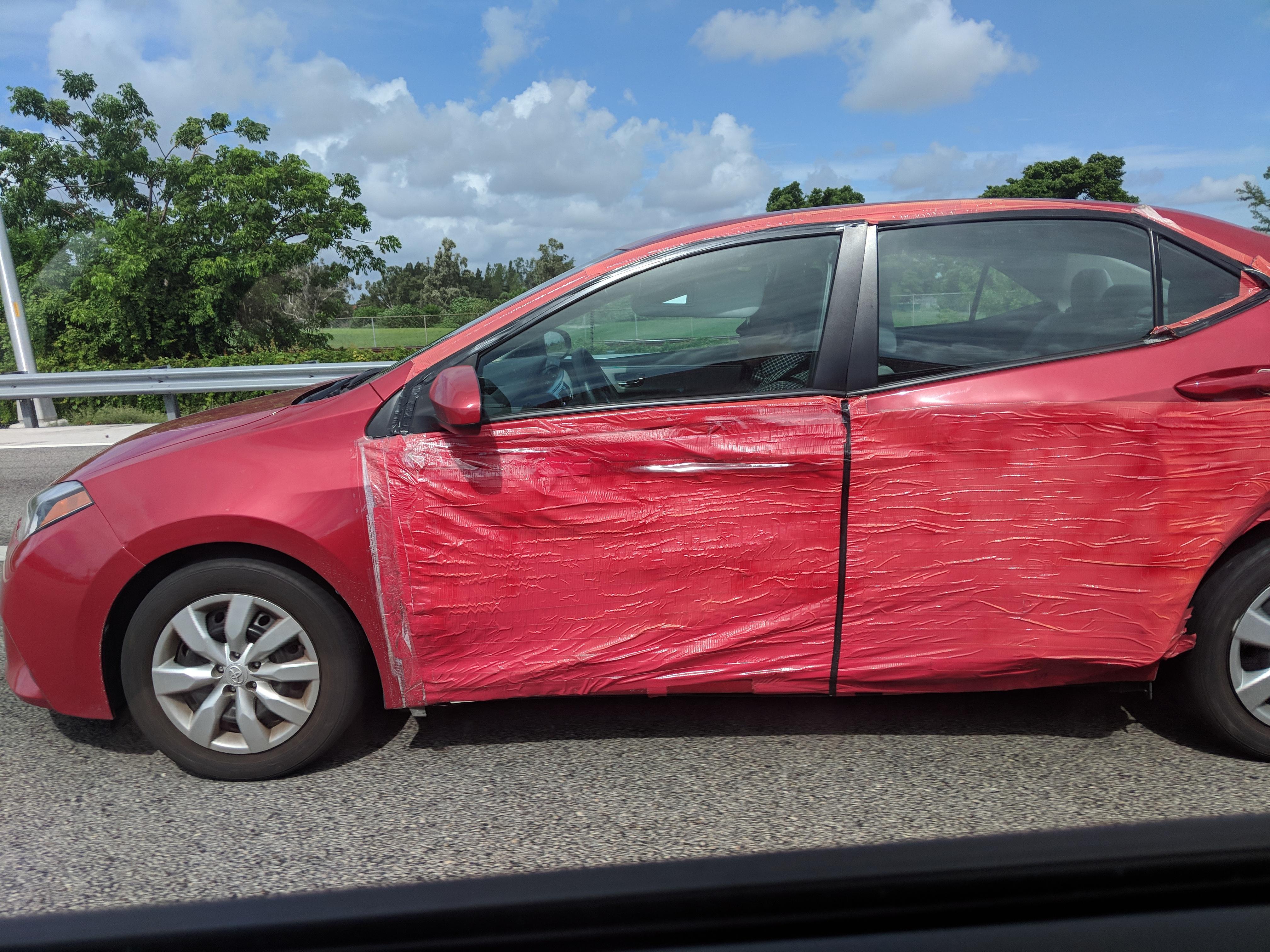 Passed this car on the freeway whilst visiting miami... Id say the red