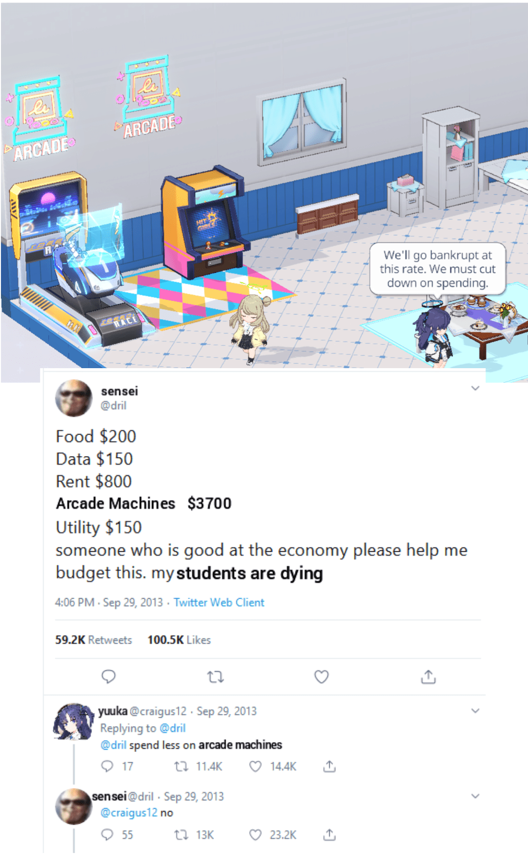 Me, who uses crafting exclusively for more arcade themed furniture r