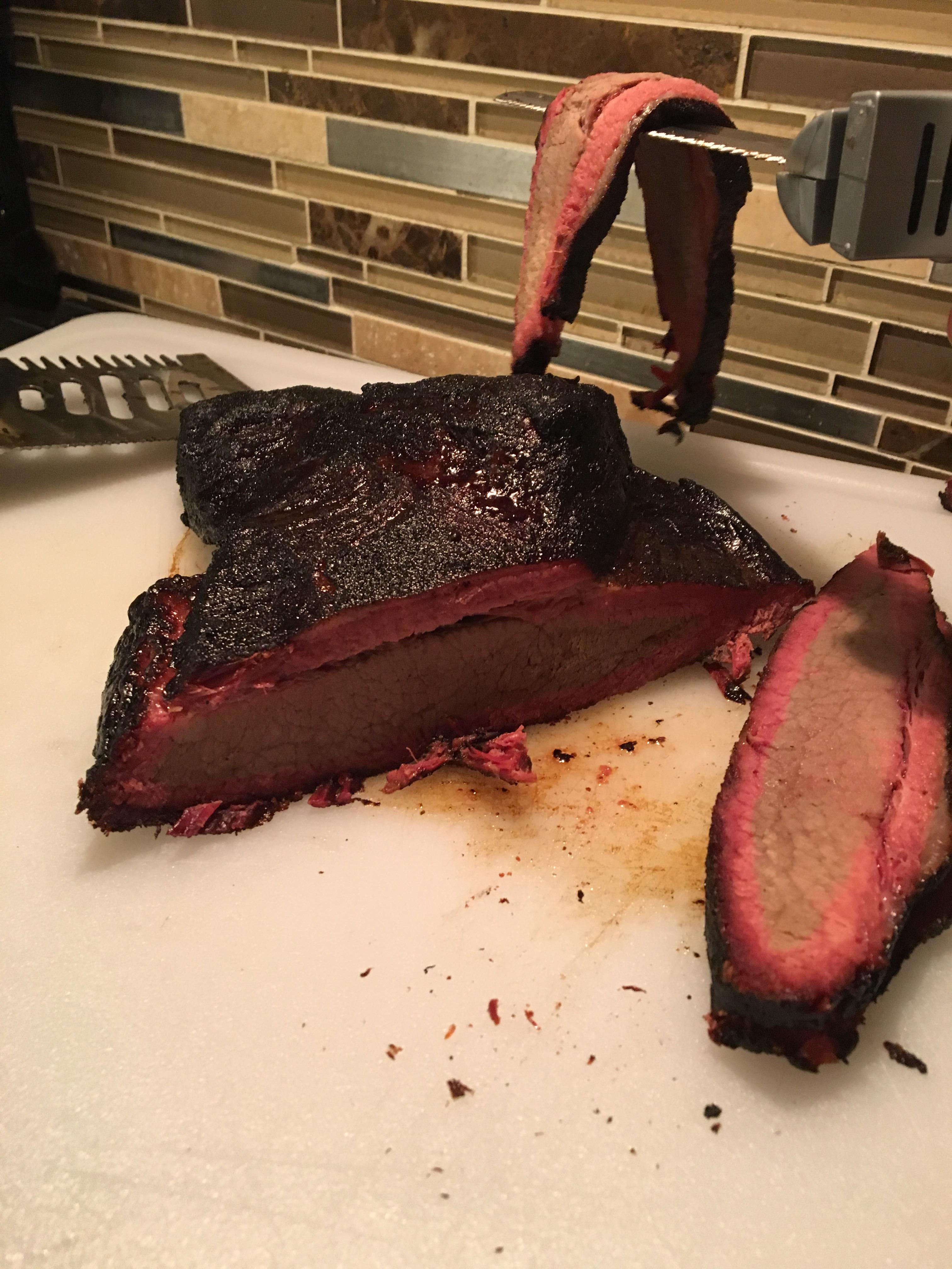 [Homemade] Mesquite smoked brisket r/food