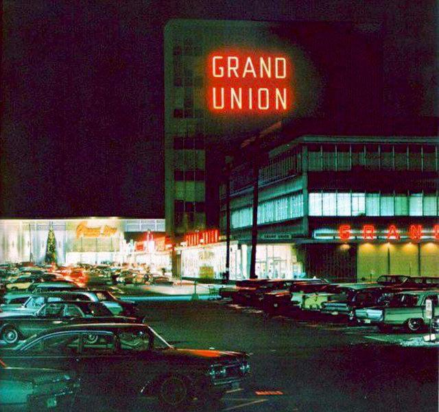 A 1966 photo of the Grand Union in the Elmwood Shopping Center in what