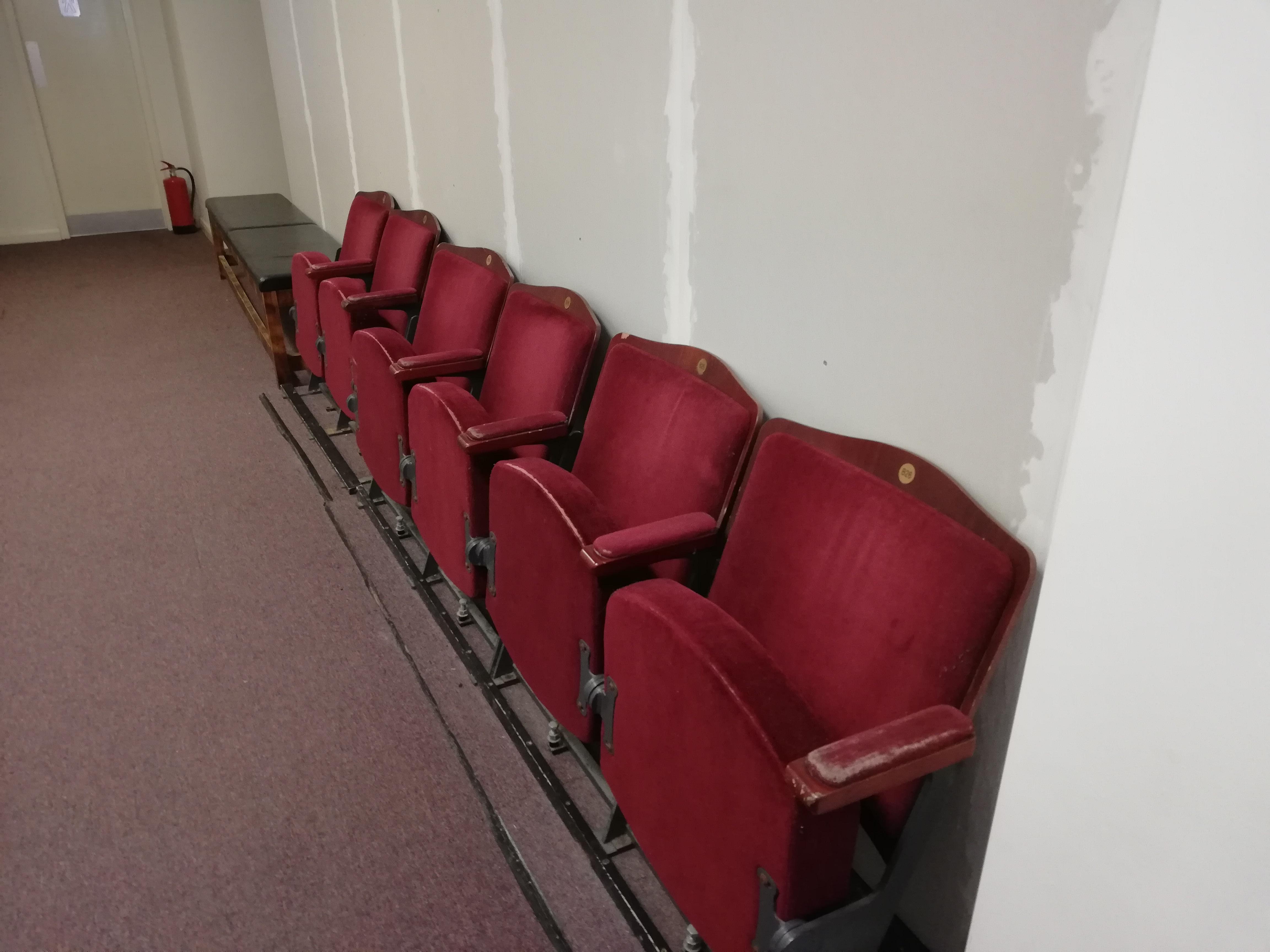These old cinema seats in the Leamington Spa escape room r