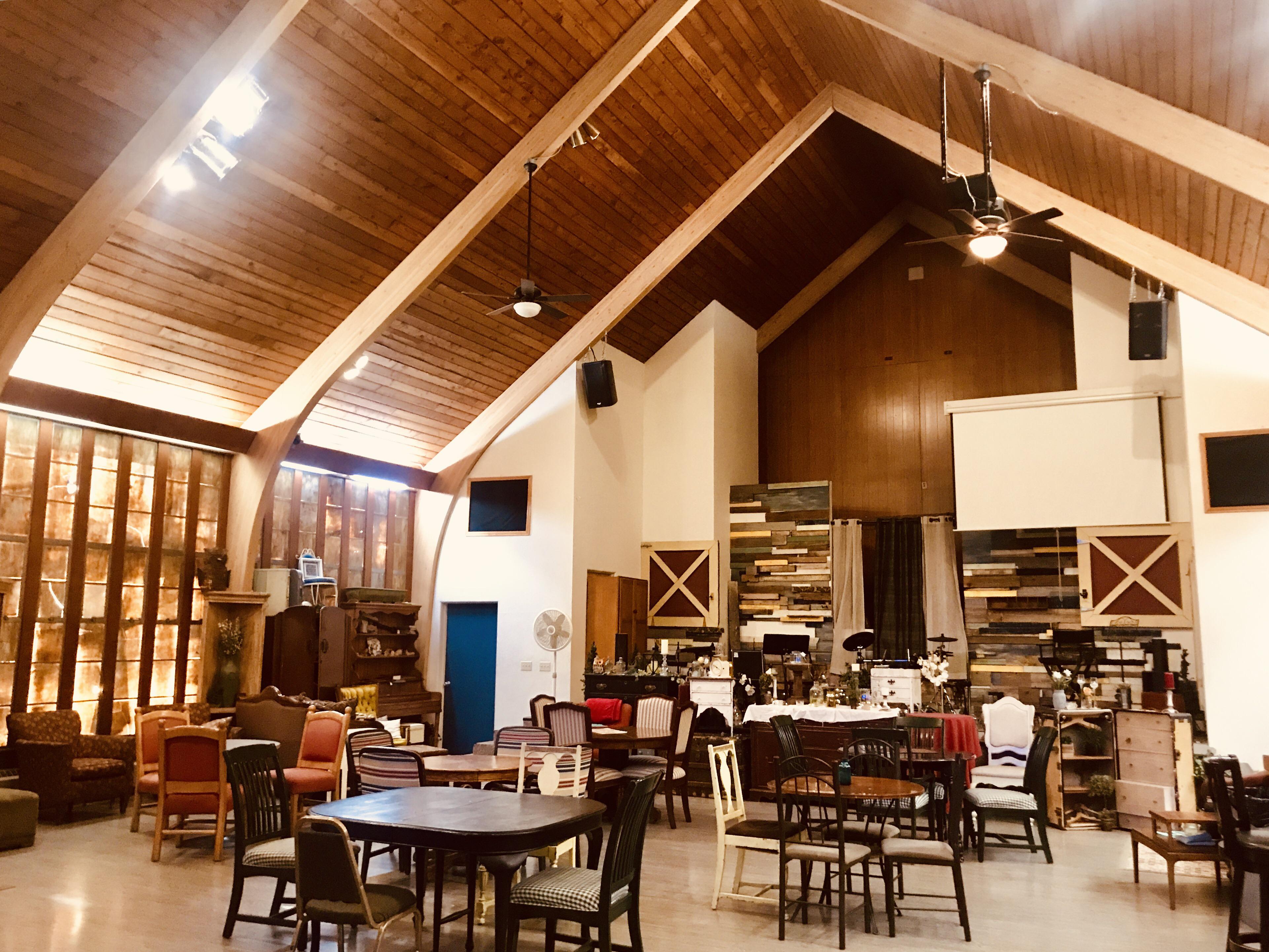 This old protestant church converted into a cozy coffee shop r