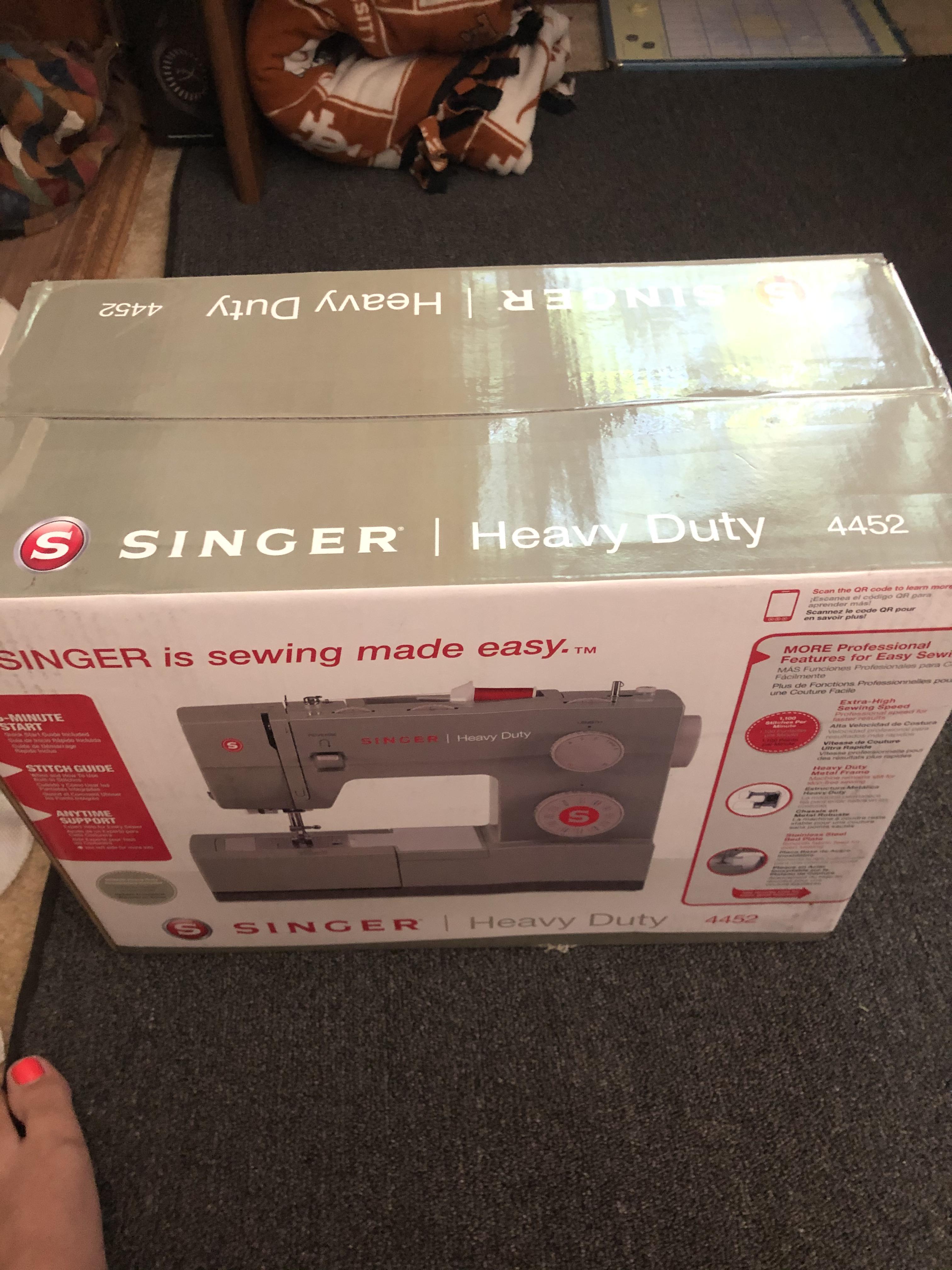 Got my sewing machine in several weeks ago, but still waiting on my