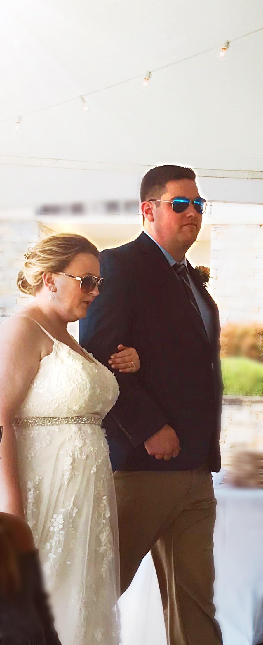 We did it! Our wedding brought to us by amazon prime and the craft room