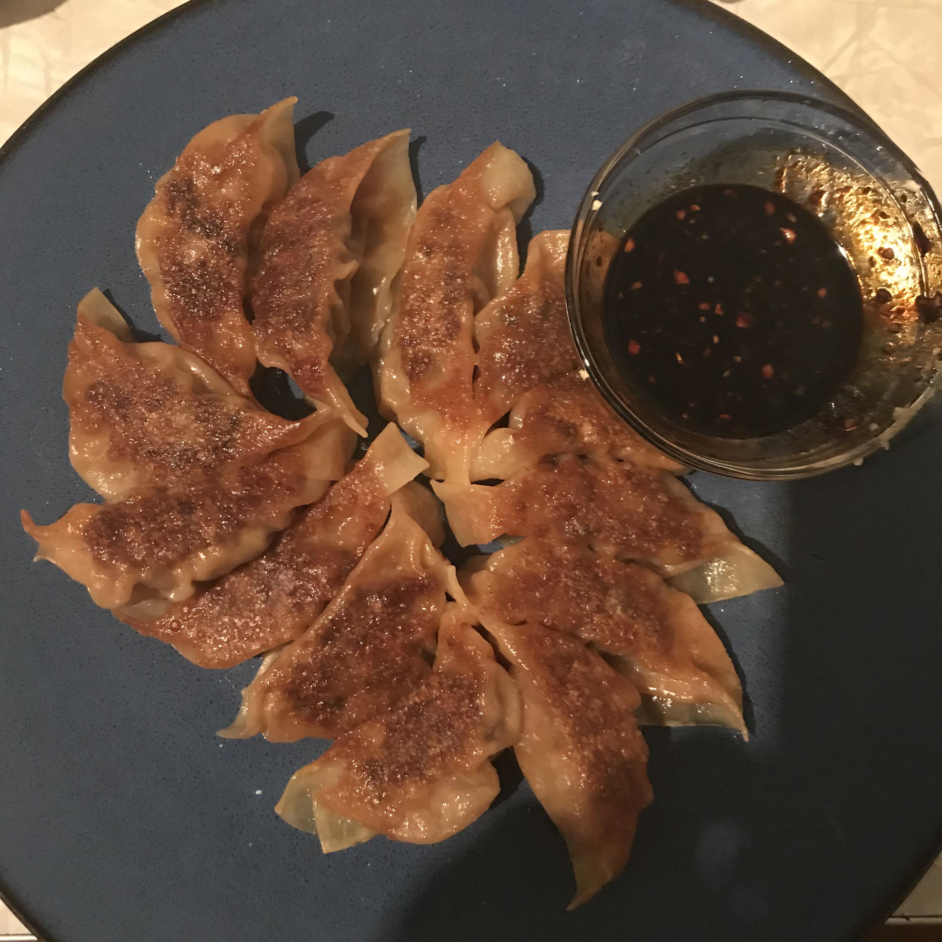 [homemade] pork and shrimp gyoza r/food