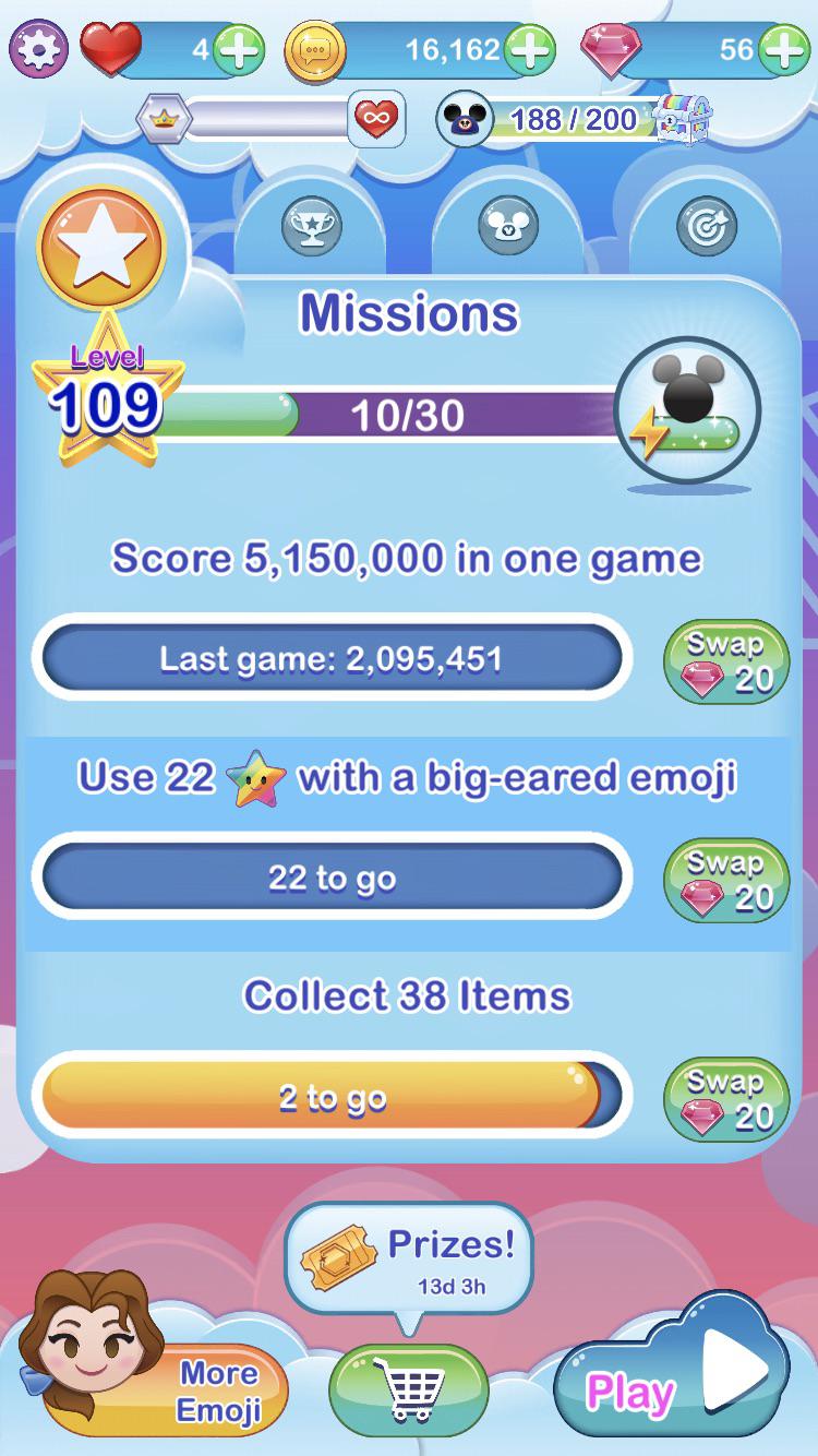 Who are my best options for Big Eared emoji’s and a Star mission