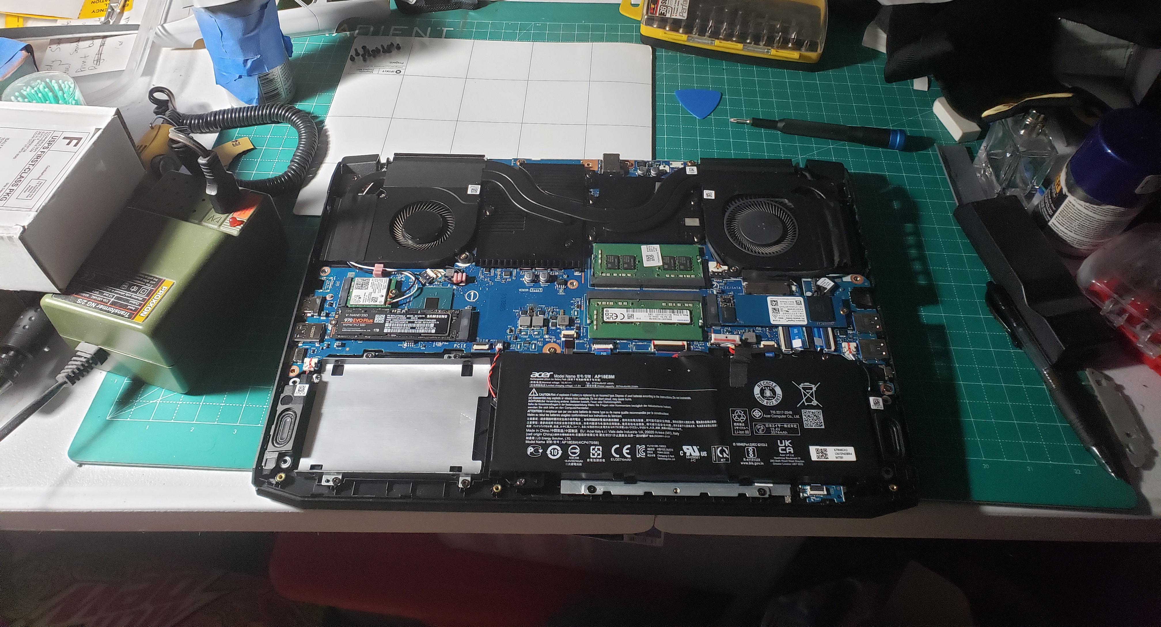 Laptop shut down while gaming... now it won't turn on... talk about