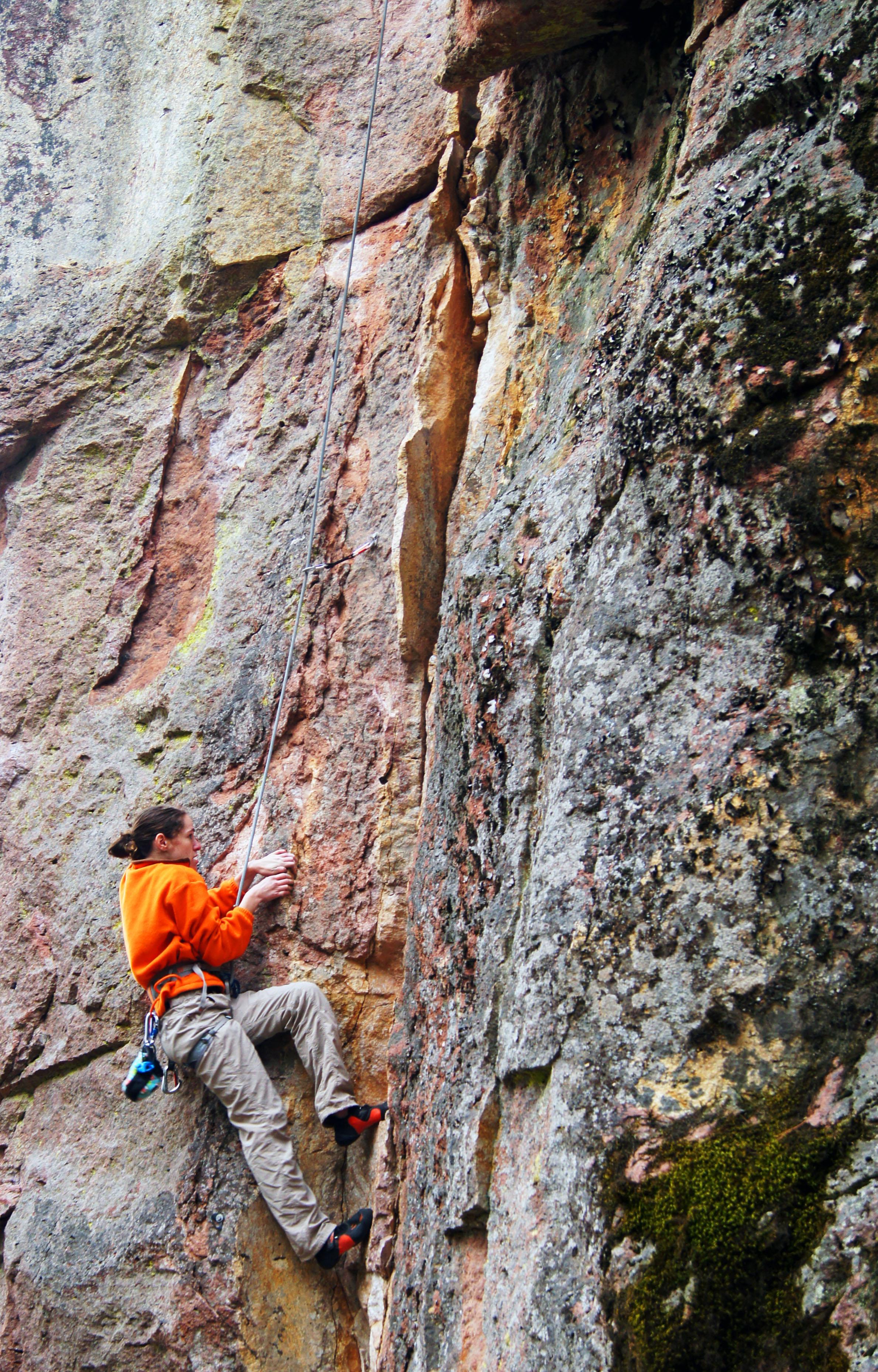 Second time ever climbing outside! Now to lead this... r/climbing