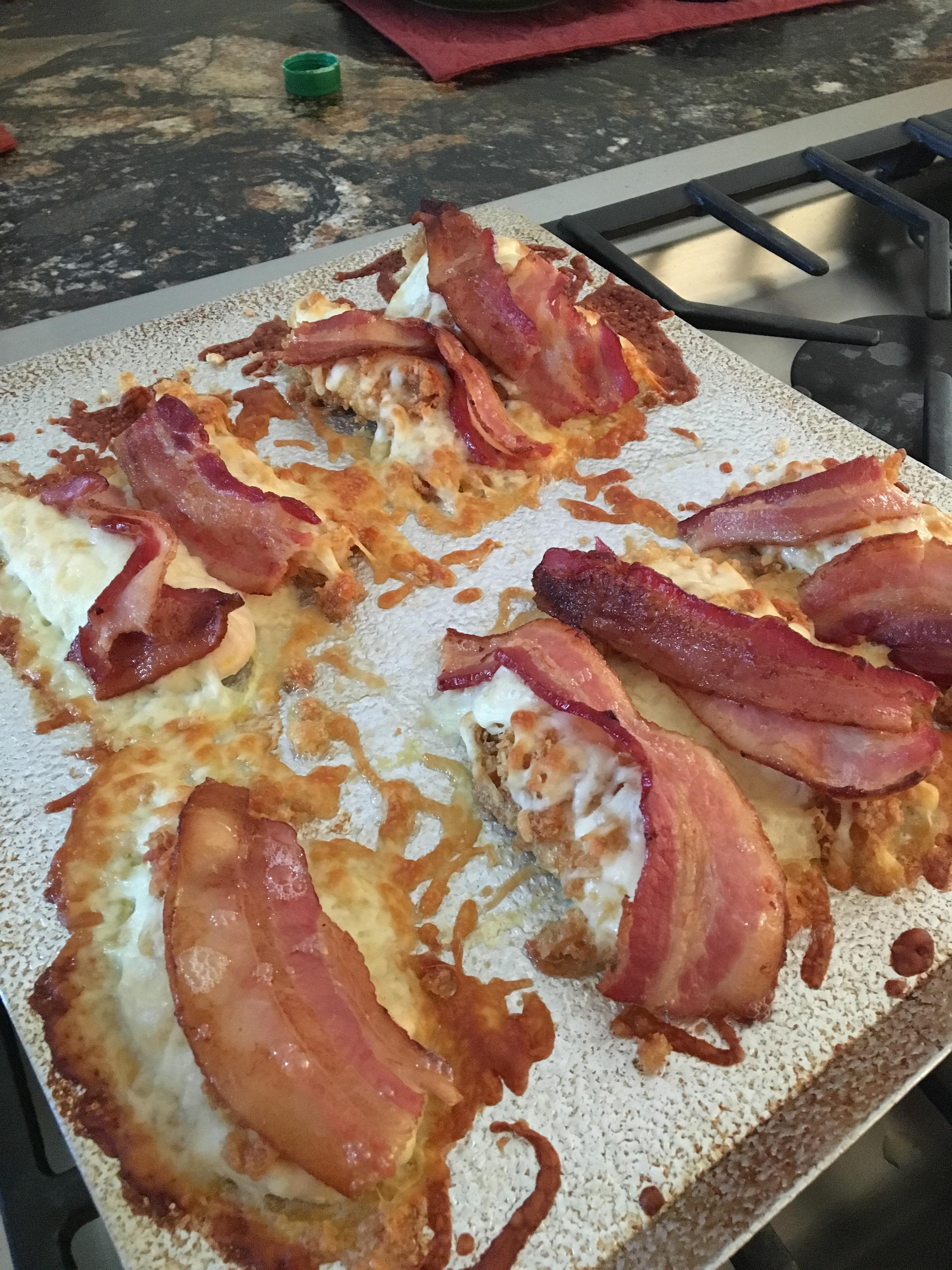 Keto Chicken Strips with Mozzarella and Bacon r/ketorecipes