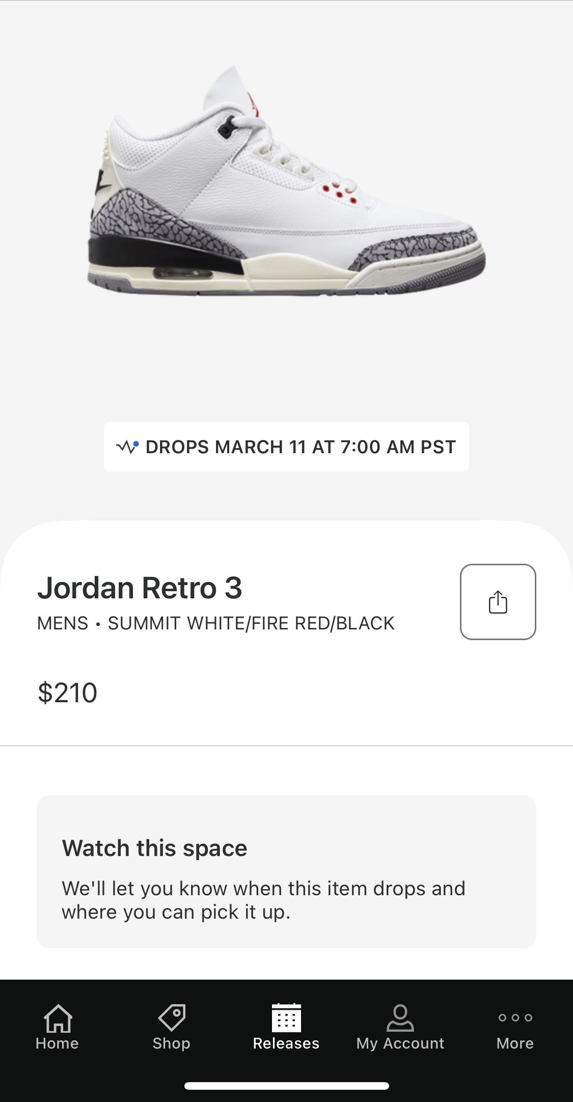 Foot locker notification said raffle entries open but app not accepting