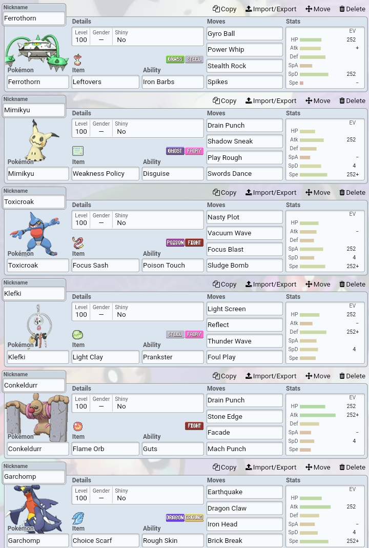 Hey, not the best at team building so here's a team I've been using against friends and it's