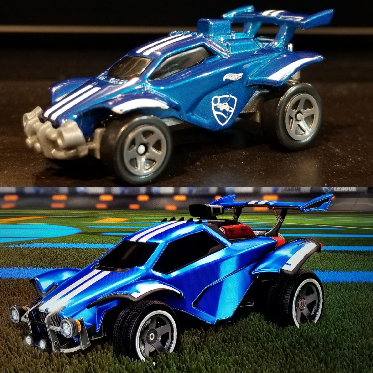How the Hot Wheels Octane compares to the ingame Octane r/RocketLeague