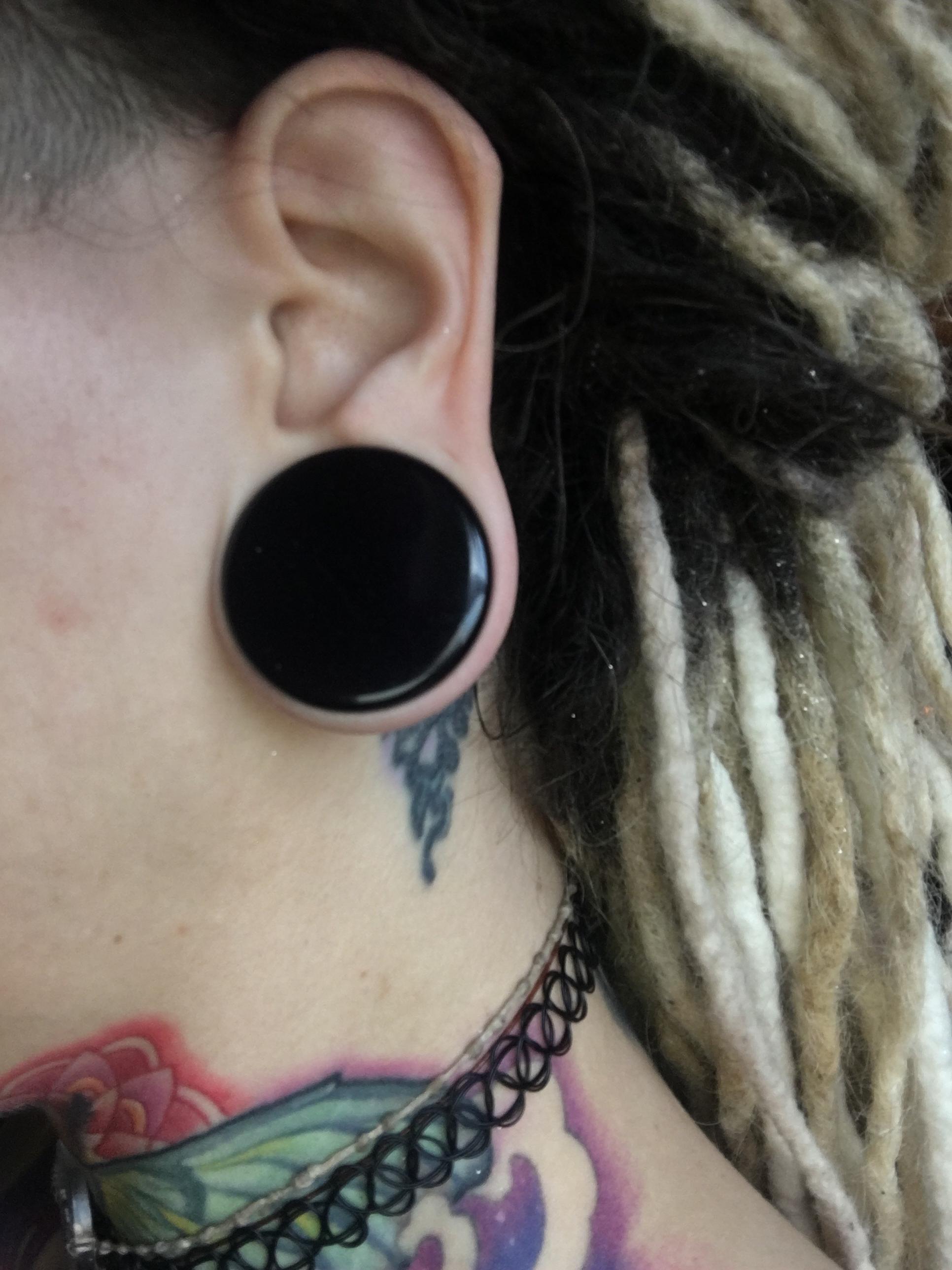 Finally reached my goal size! 1 1/4 inch! Stretched