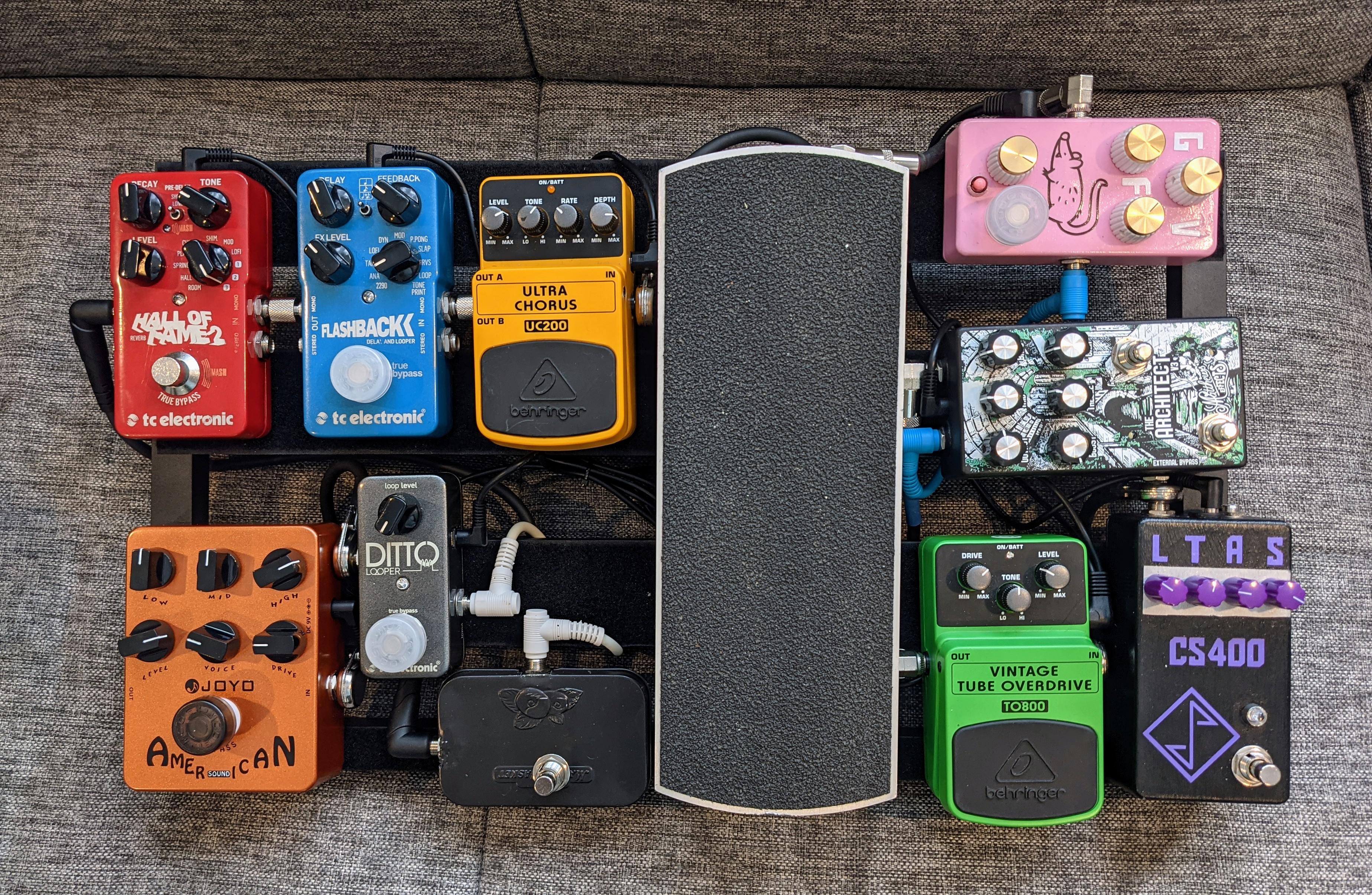My "finished" board for a while. You can still get good tone with cheap