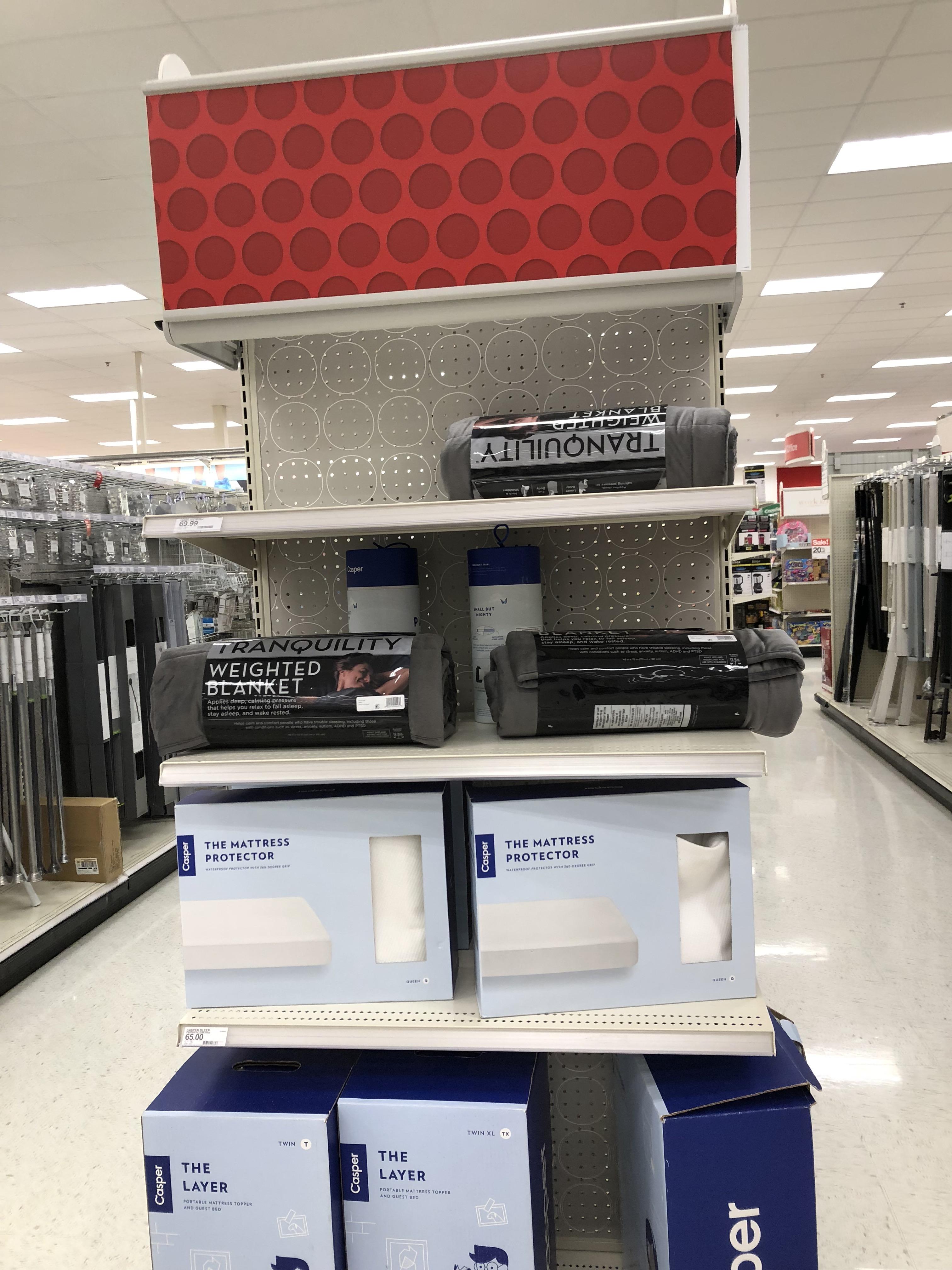 I’ve never seen so many weighted blankets in one spot!!! (Also just