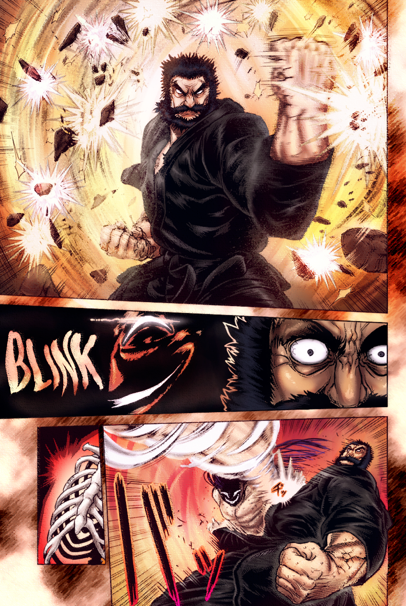 Colored page from Kuroki vs Kiryu. r/Kengan_Ashura